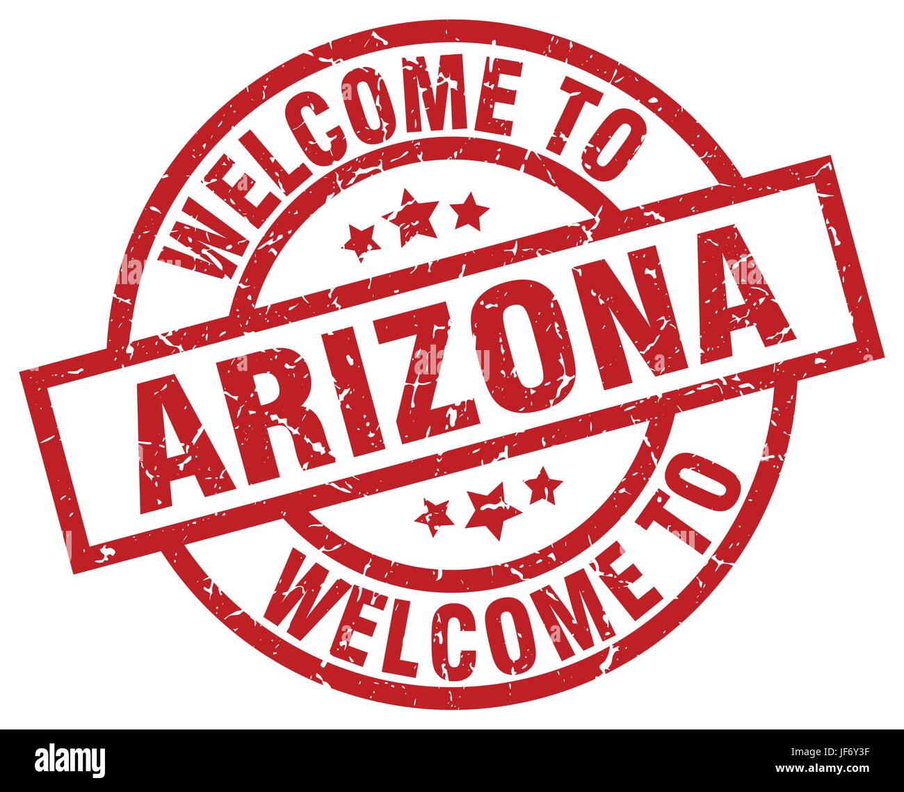 Bienvenue à Arizona red stamp Illustration de Vecteur