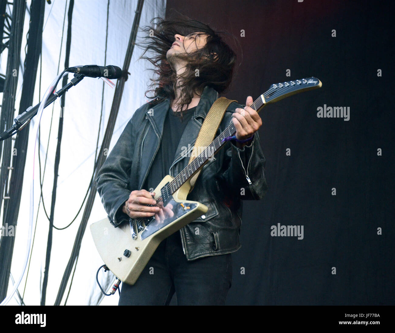 Brian Bell weezer effectue sur scène lors d'Arroyo seco week-end juin 25,2017 brookside golf course Pasadena, Californie Banque D'Images