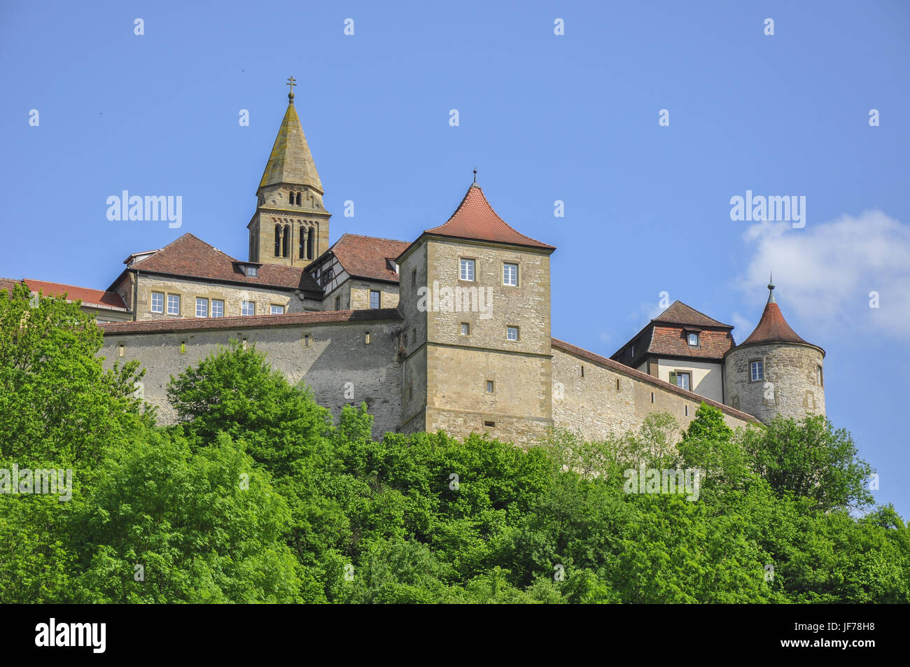 Château de Comburg Schwaebisch Hall, Allemagne Banque D'Images