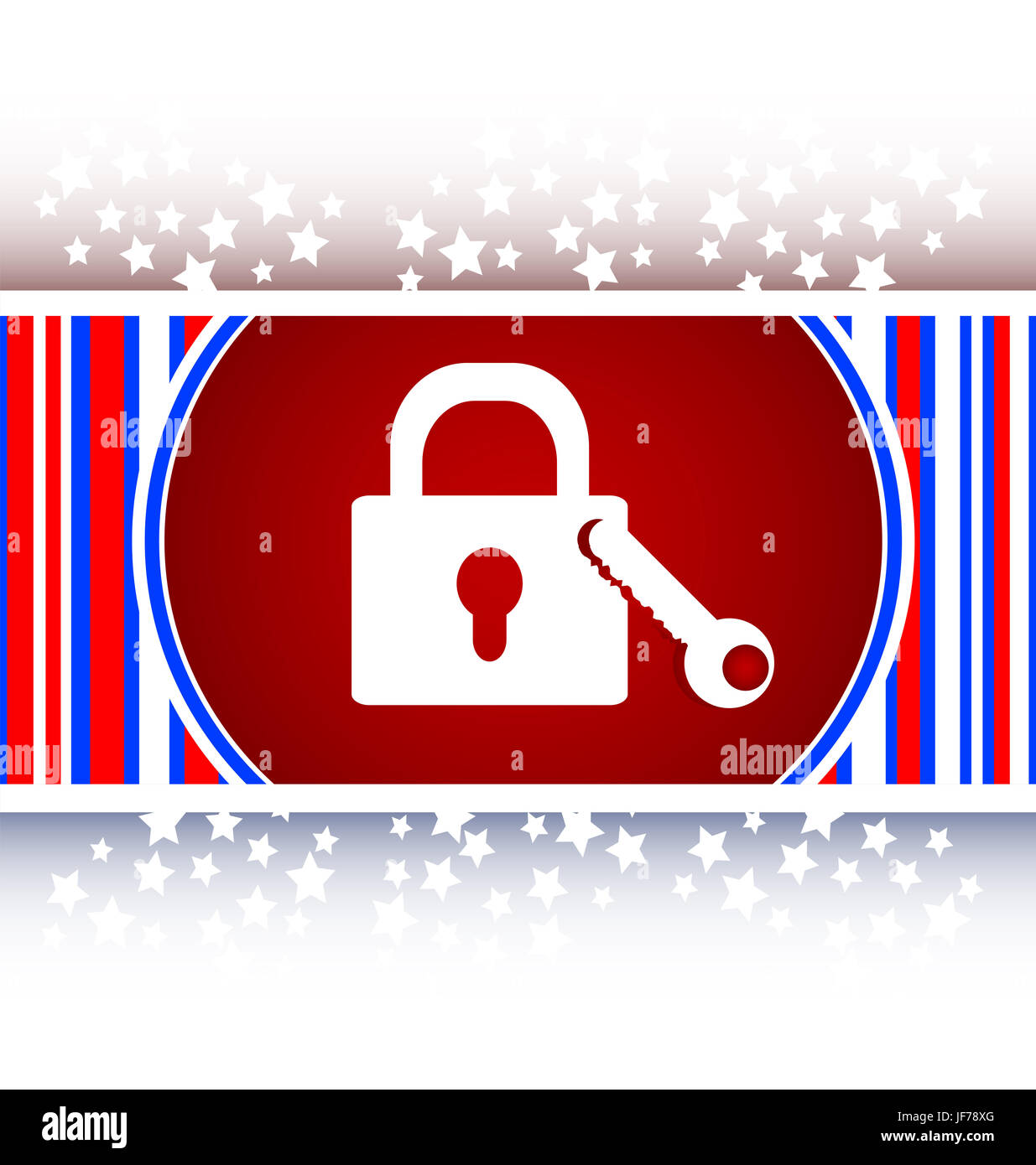 Icône de verrouillage - bouton d'application web Banque D'Images