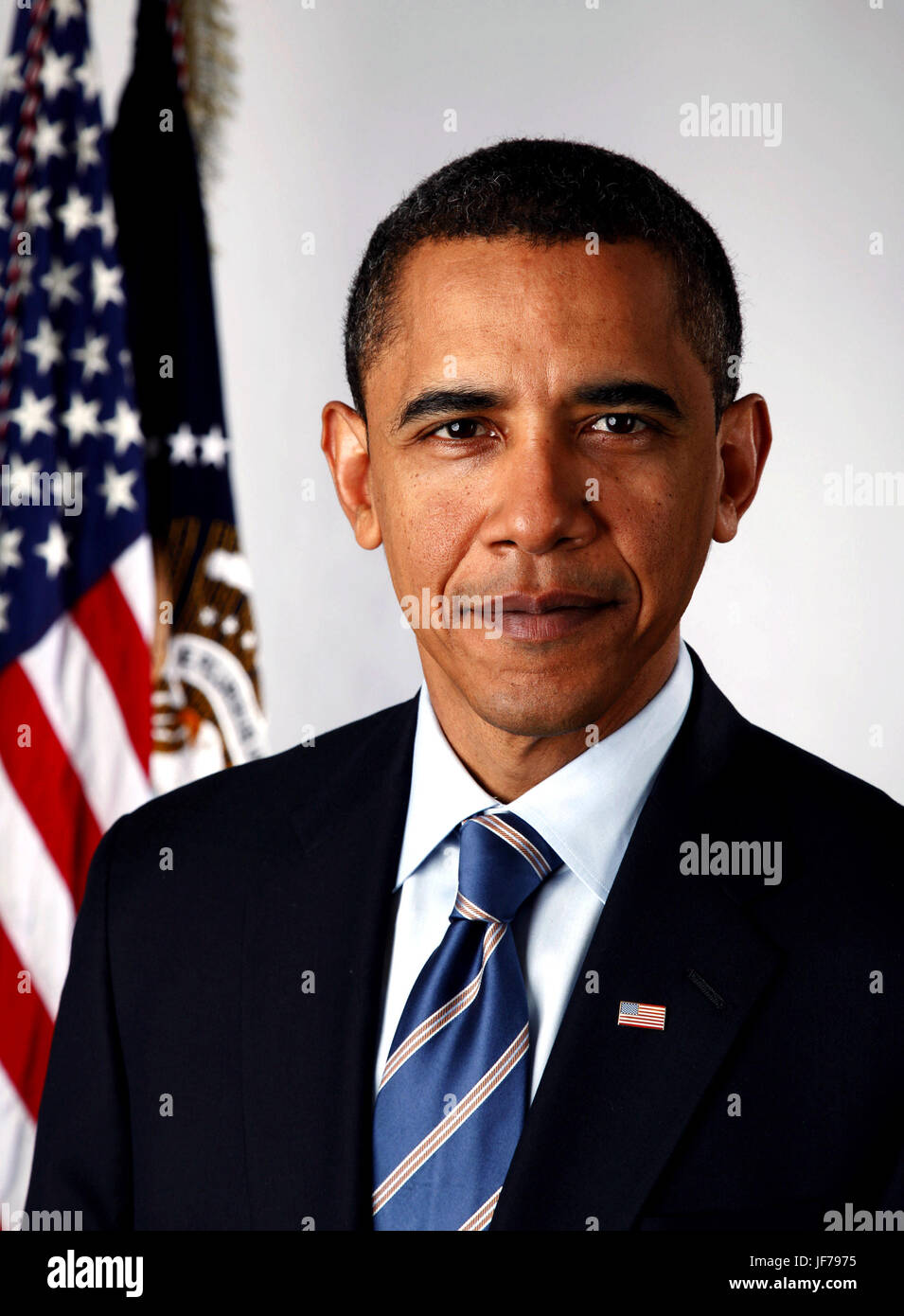 Portrait officiel du président élu Barack Obama le jan. 13, 2009...le président Barack Obama. h. Photographie par Pete Souza. Banque D'Images