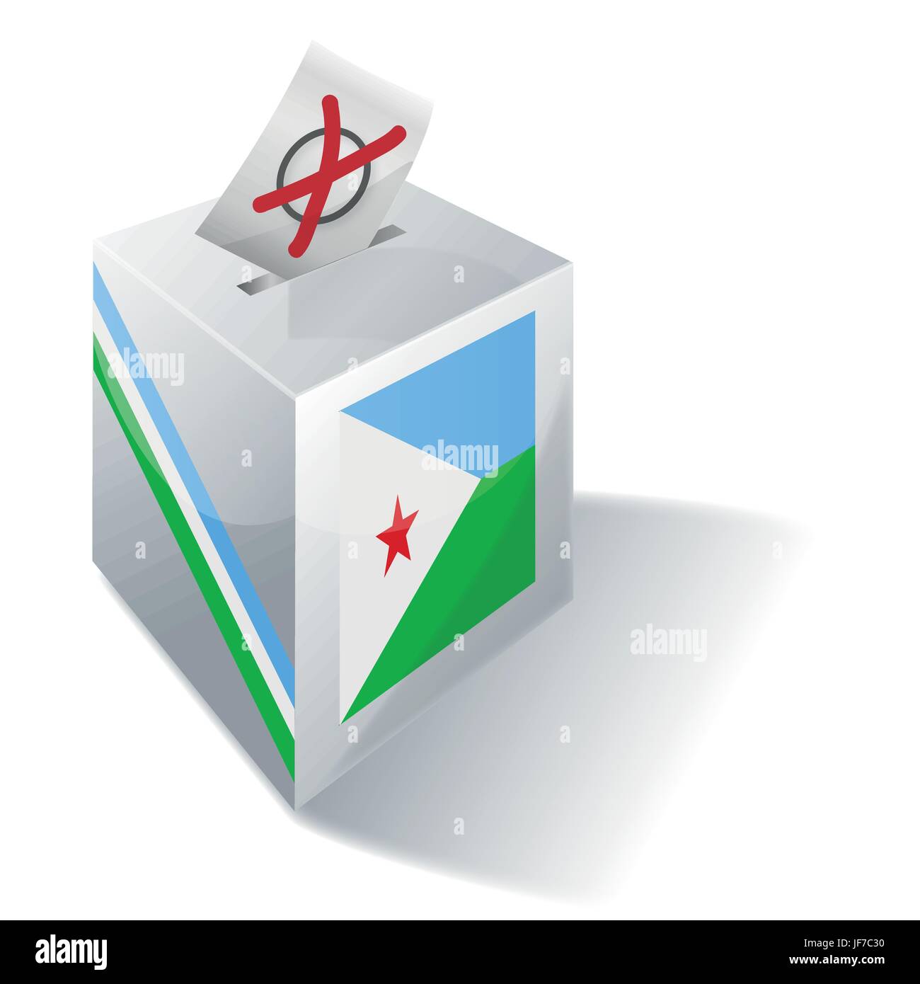 Boîte de sélection Djibouti Illustration de Vecteur