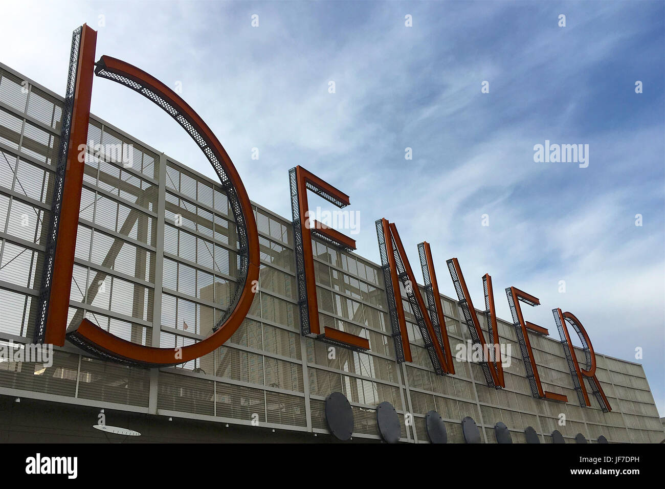 Denver écrit avec des lettres majuscules Banque D'Images