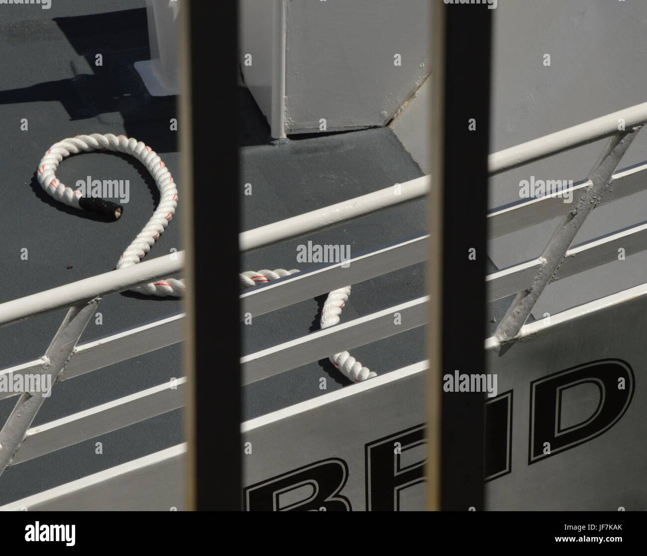 Alcatraz Cruises dans le Port de San Francisco à partir du 1er mai 2017, California USA Banque D'Images