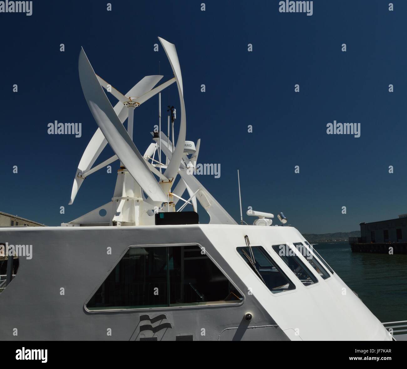 Alcatraz Cruises dans le Port de San Francisco à partir du 1er mai 2017, California USA Banque D'Images