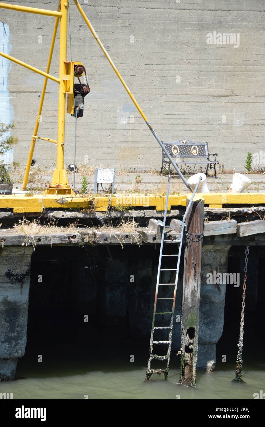 Alcatraz Cruises dans le Port de San Francisco à partir du 1er mai 2017, California USA Banque D'Images
