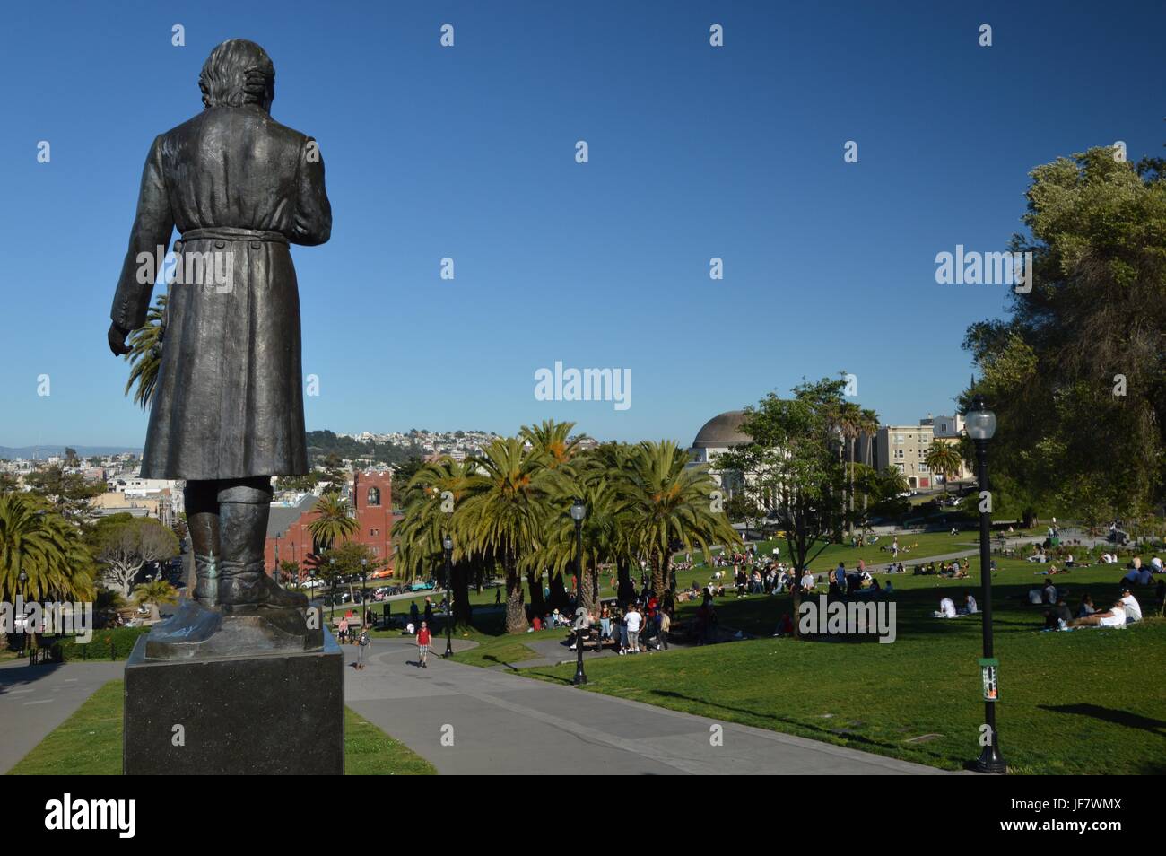 Impressions de la Dolores Park à San Francisco du 1er mai 2017, California USA Banque D'Images