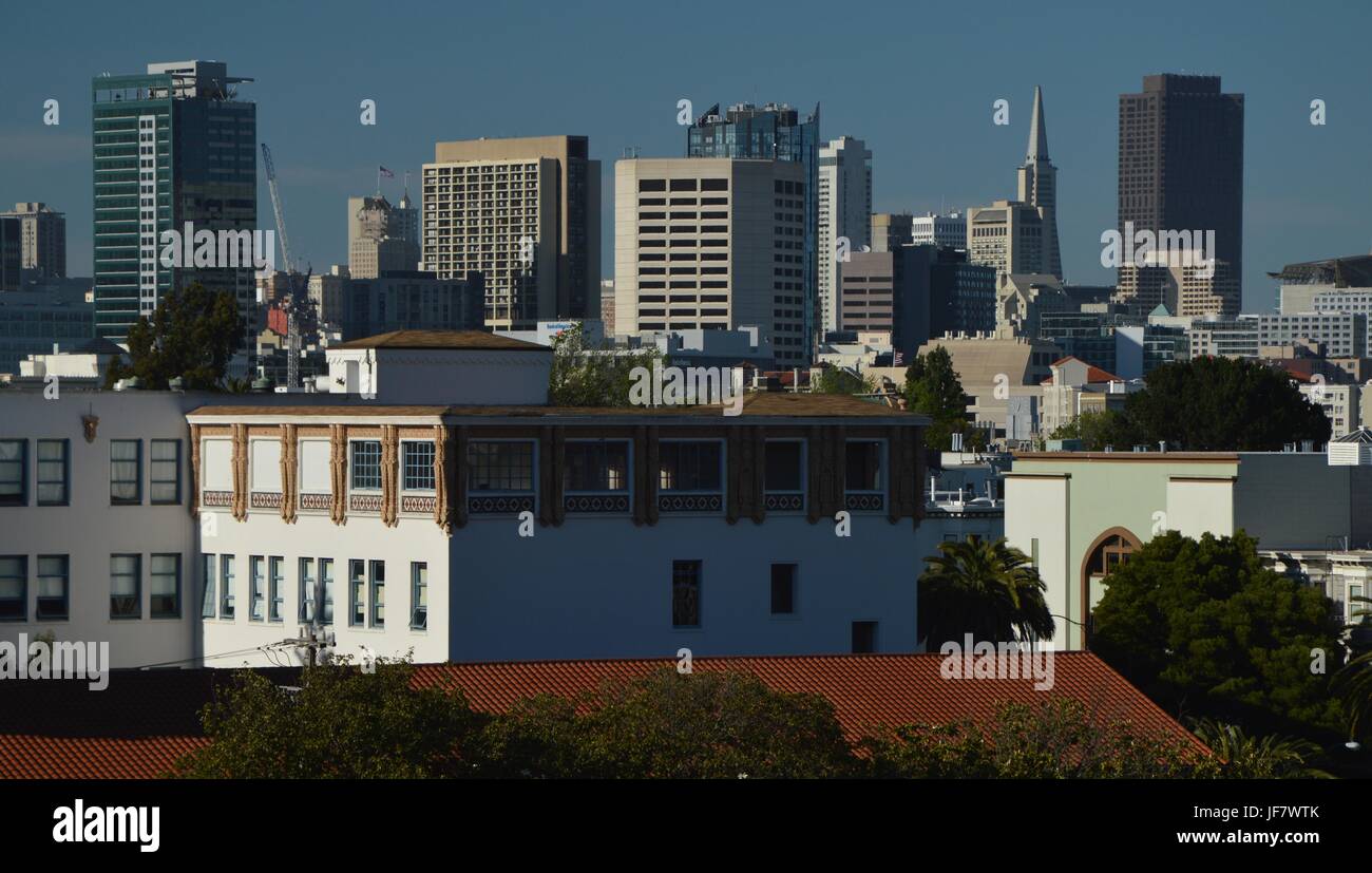 Impressions de la Dolores Park à San Francisco du 1er mai 2017, California USA Banque D'Images