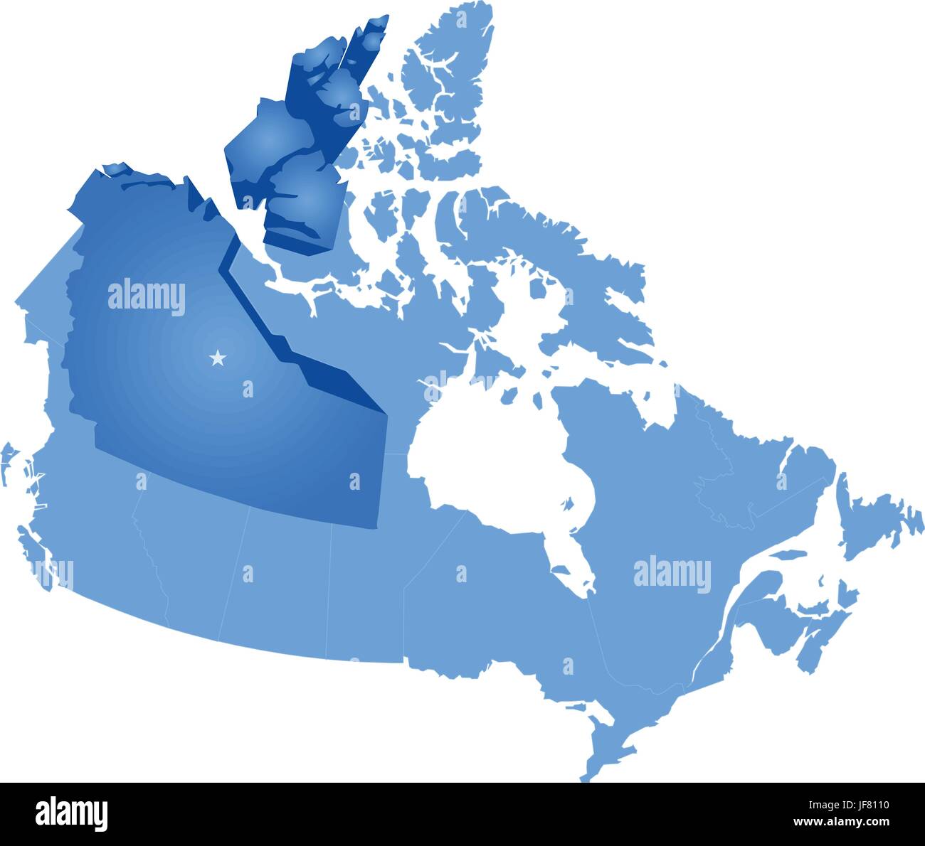 Illustration, Canada, capital, tirer, le pays, la terre, l'Ontario, de l'état, l'emplacement, Illustration de Vecteur