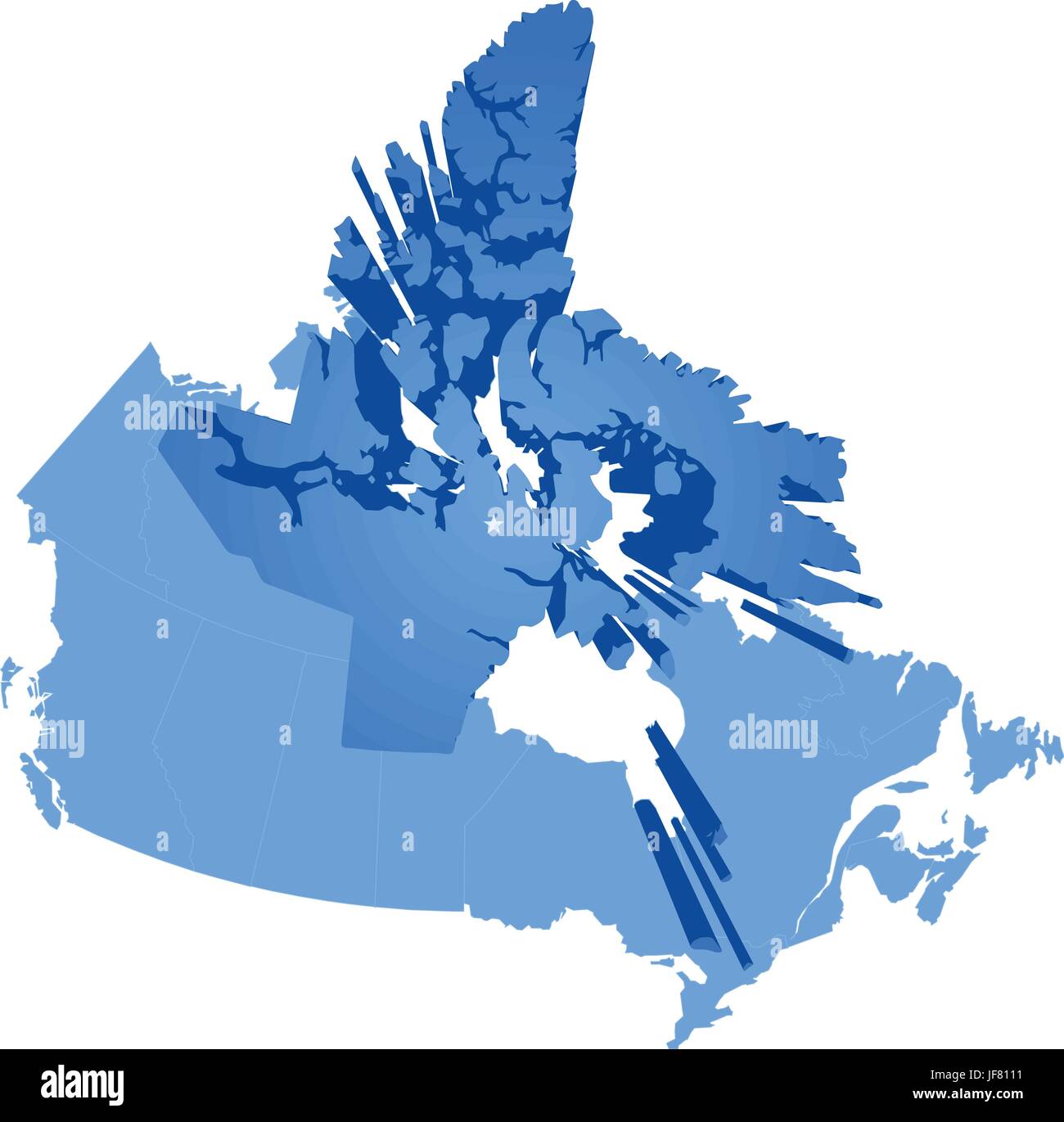 Illustration, Canada, capital, tirer, le pays, la terre, l'Ontario, de l'état, l'emplacement, Illustration de Vecteur