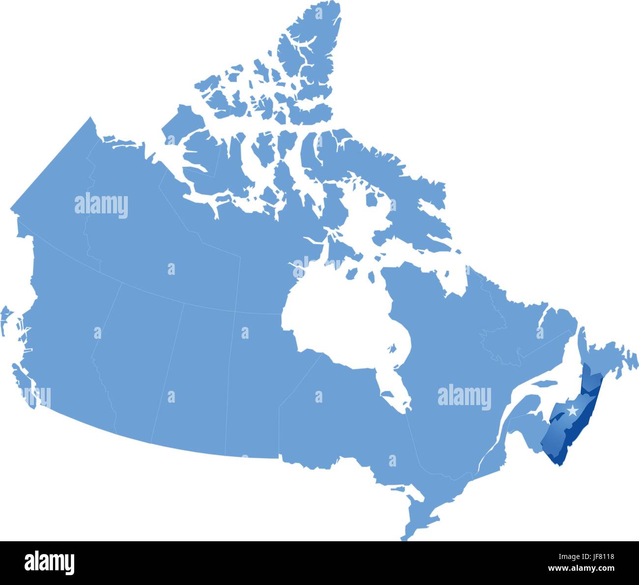 Illustration, Canada, capital, tirer, le pays, la terre, l'Ontario, de l'état, l'emplacement, Illustration de Vecteur