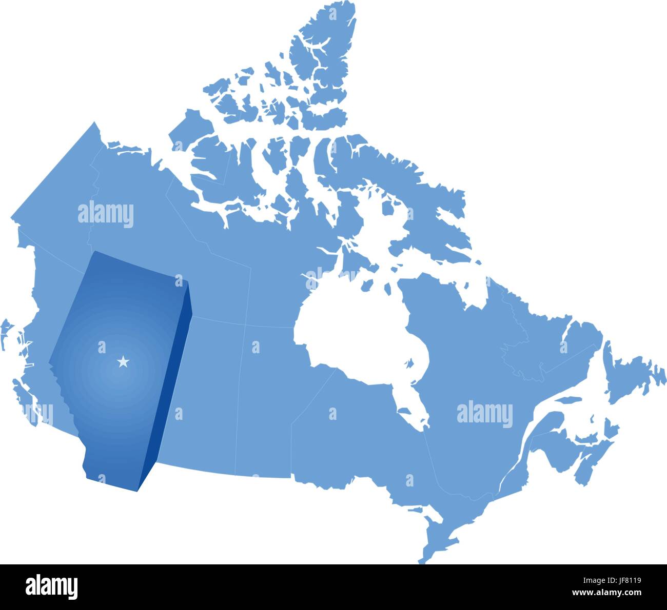 Illustration, Canada, capital, tirer, le pays, la terre, l'Ontario, de l'état, l'emplacement, Illustration de Vecteur
