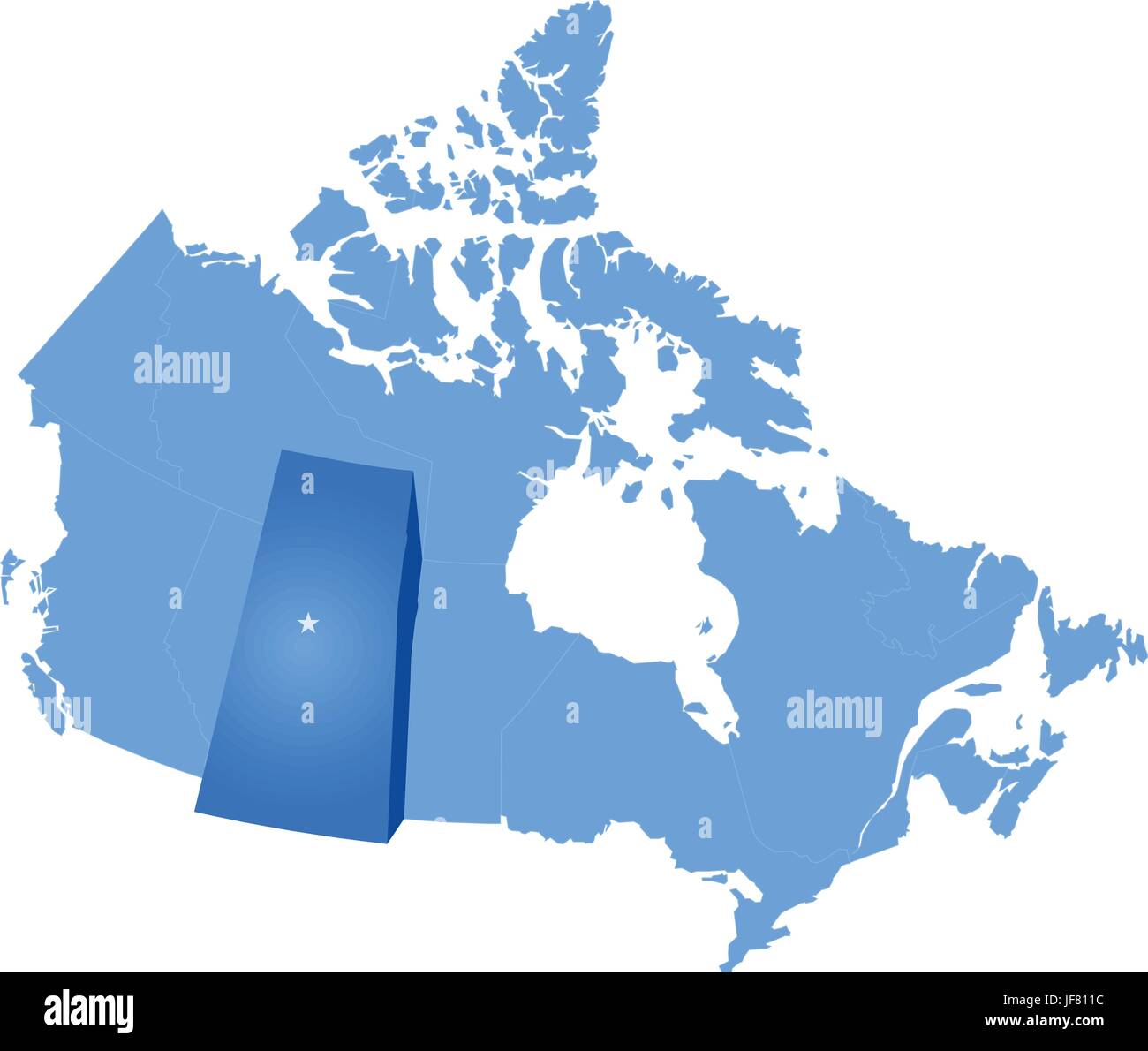 Illustration, Canada, capital, tirer, le pays, la terre, l'Ontario, de l'état, l'emplacement, Illustration de Vecteur