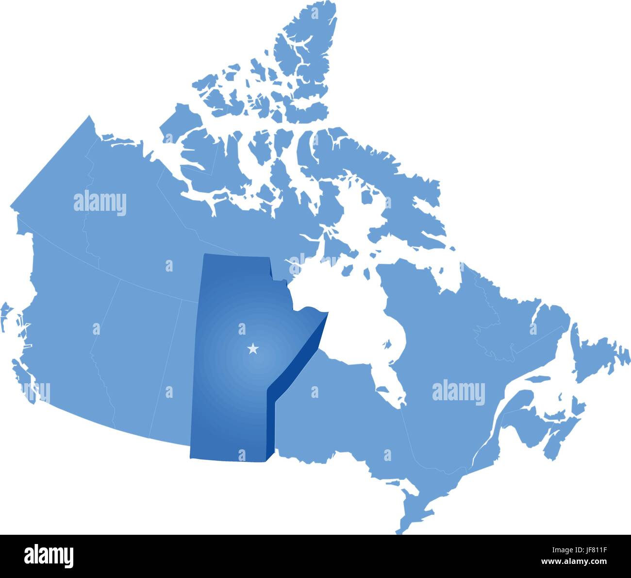 Illustration, Canada, capital, tirer, le pays, la terre, l'Ontario, de l'état, l'emplacement, Illustration de Vecteur
