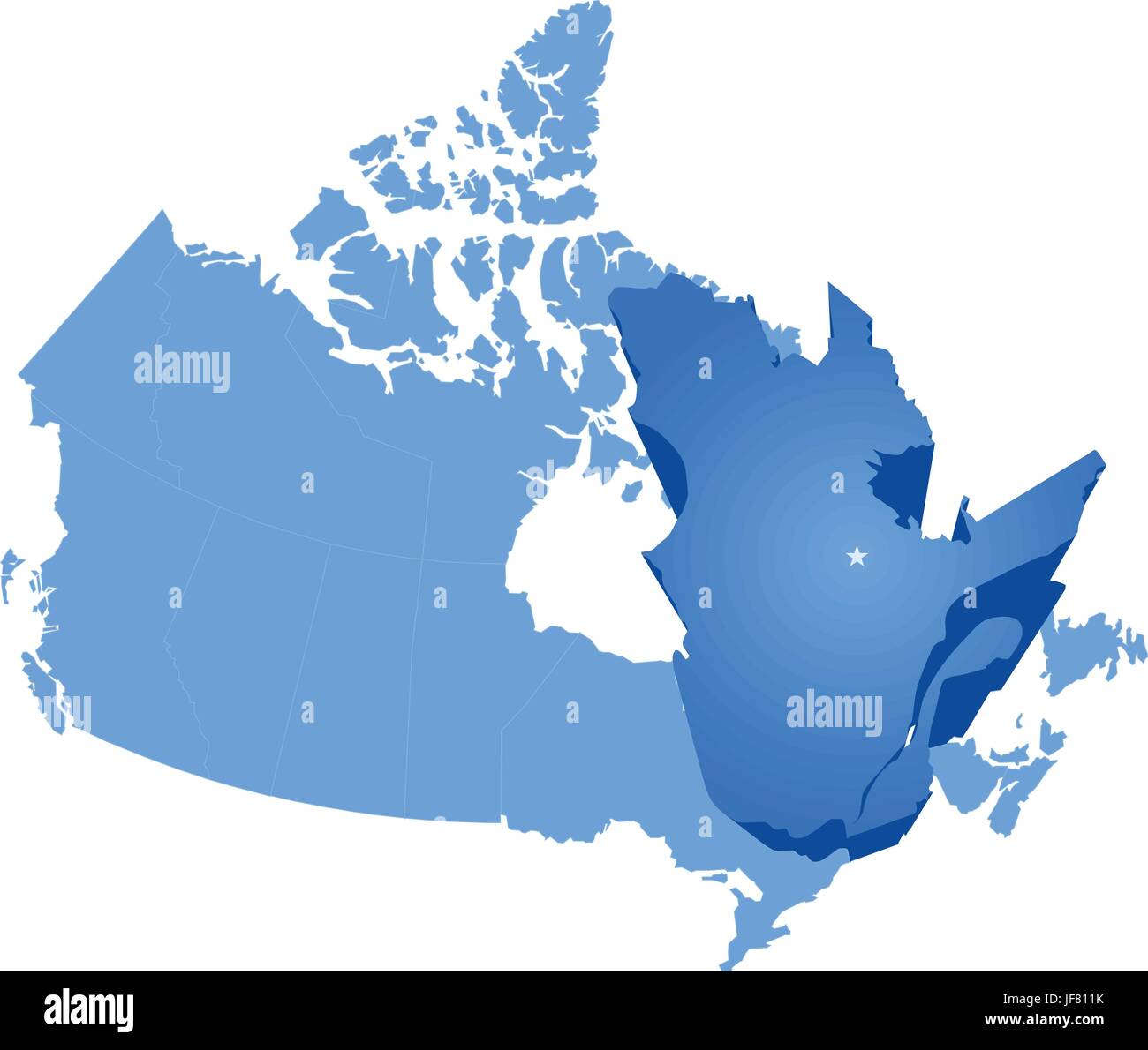 Illustration, Canada, capital, tirer, le pays, la terre, l'Ontario, de l'état, l'emplacement, Illustration de Vecteur