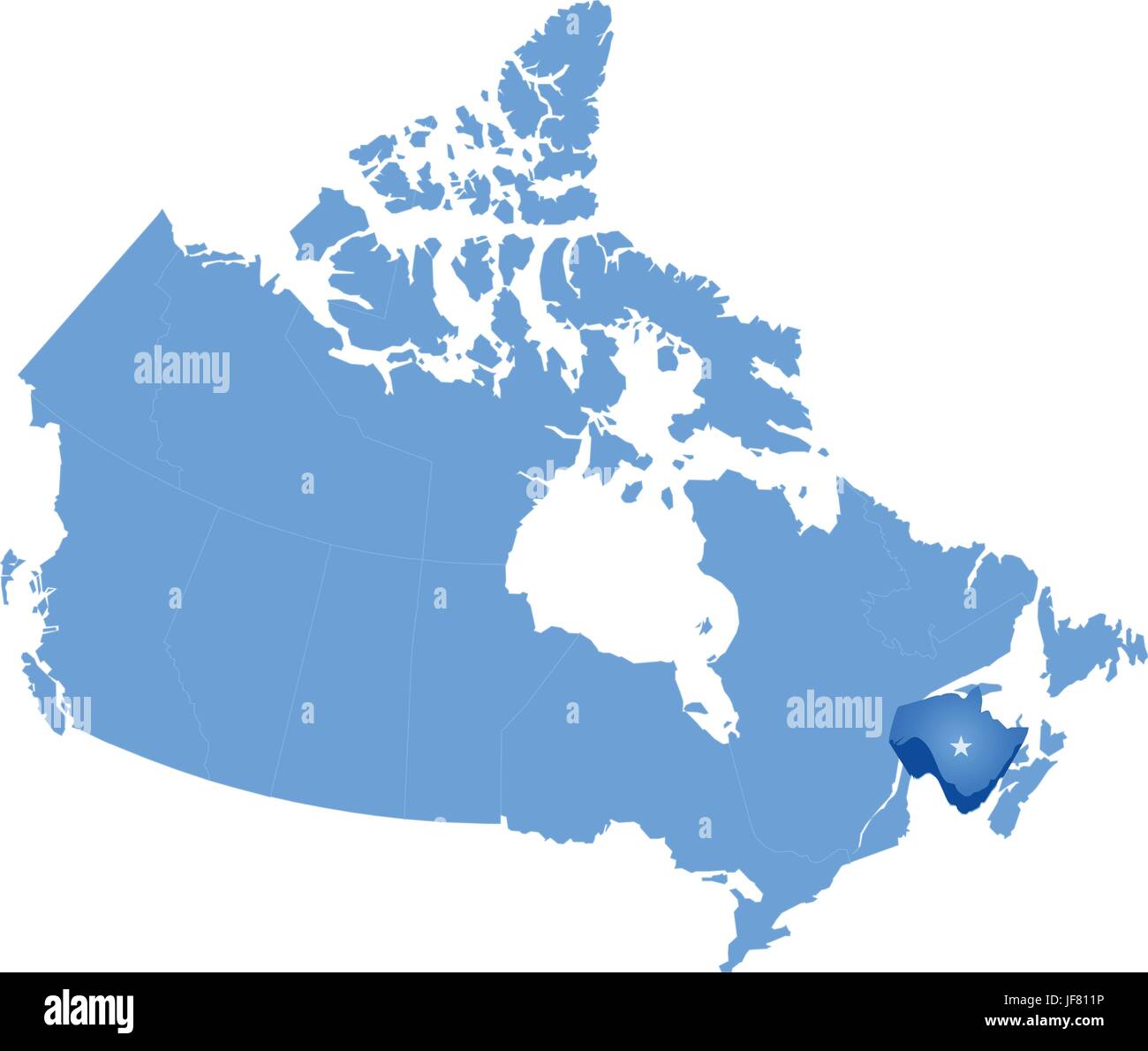 Illustration, Canada, capital, tirer, le pays, la terre, l'Ontario, de l'état, l'emplacement, Illustration de Vecteur