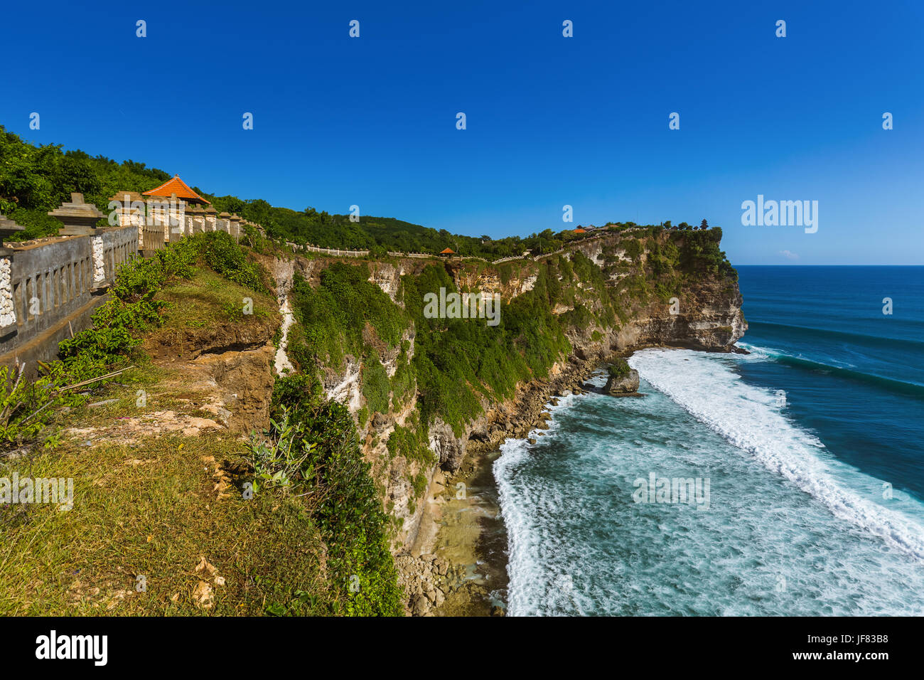 Temple d'Uluwatu à Bali Indonésie Banque D'Images