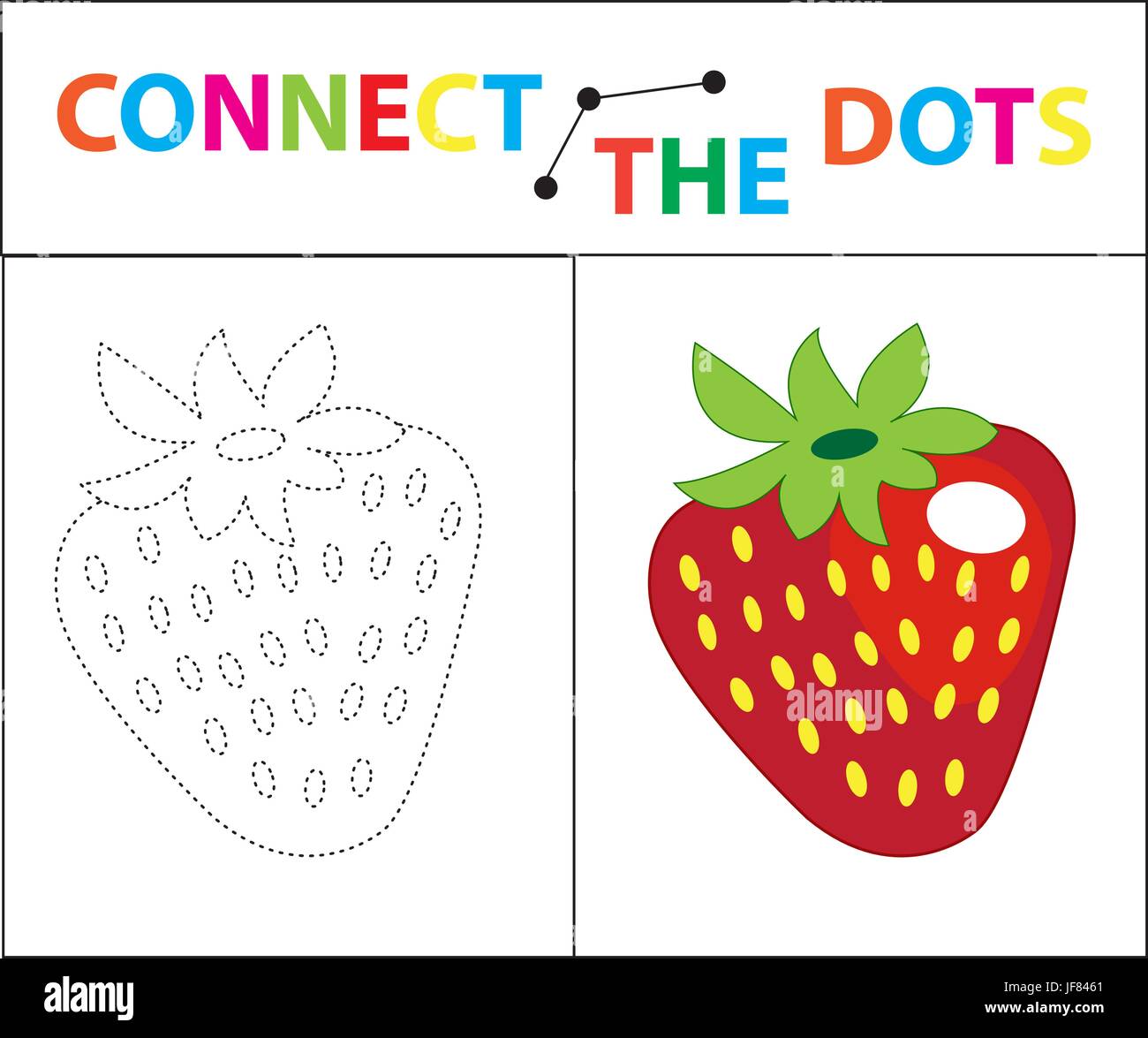 Aire de jeu éducatif pour la motricité. Relier les points photo. Pour les enfants d'âge préscolaire. Cercle sur la ligne pointillée et la peinture. Page à colorier. Vector illustration. Illustration de Vecteur