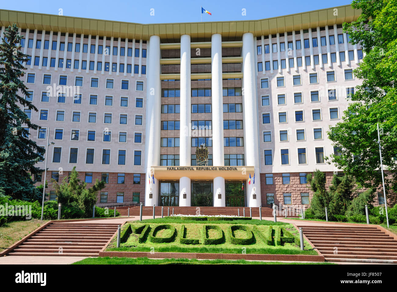 Bâtiment du Parlement à Chisinau, République de Moldova Banque D'Images