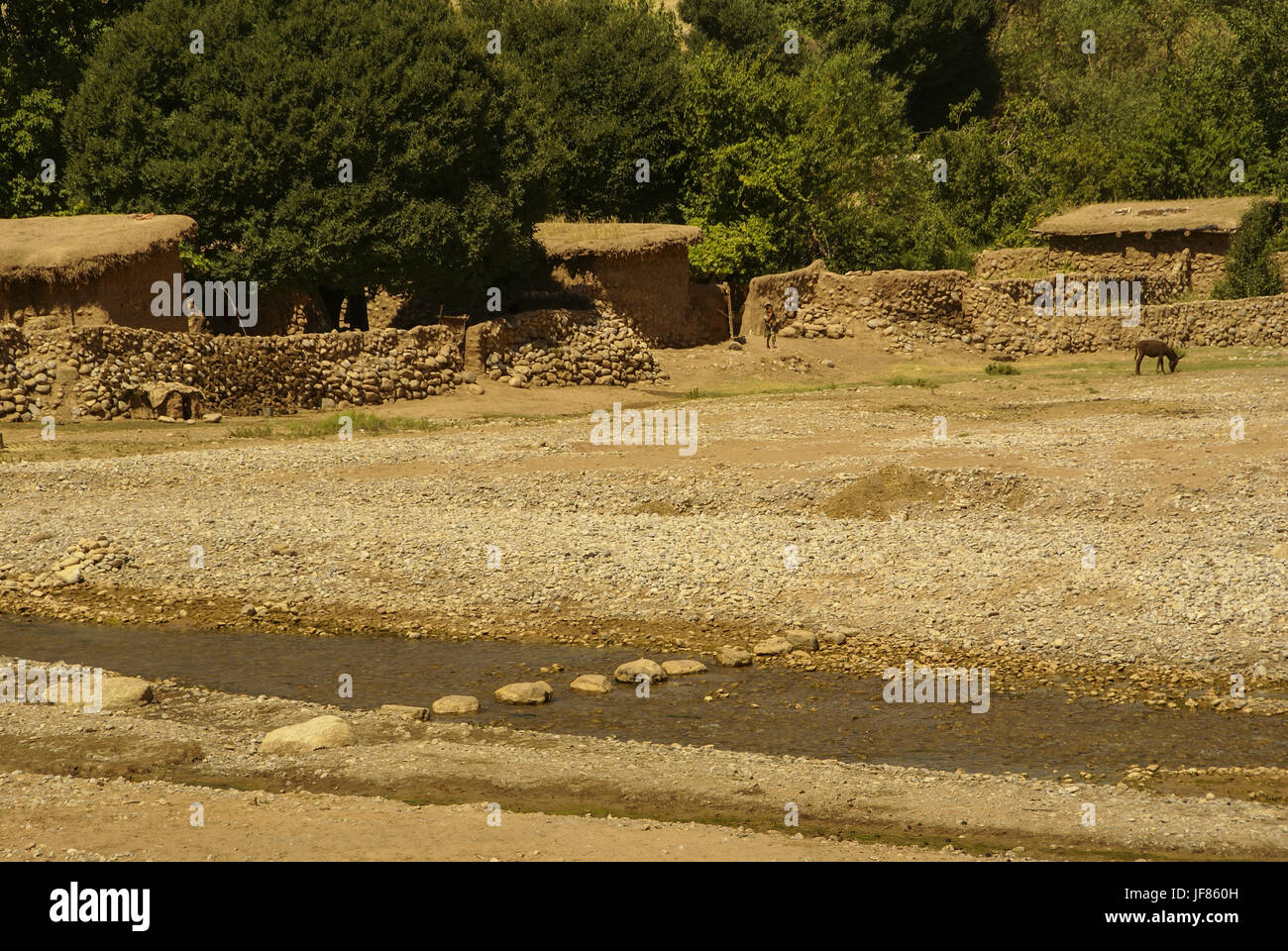 Petit village en Ouzbékistan Banque D'Images