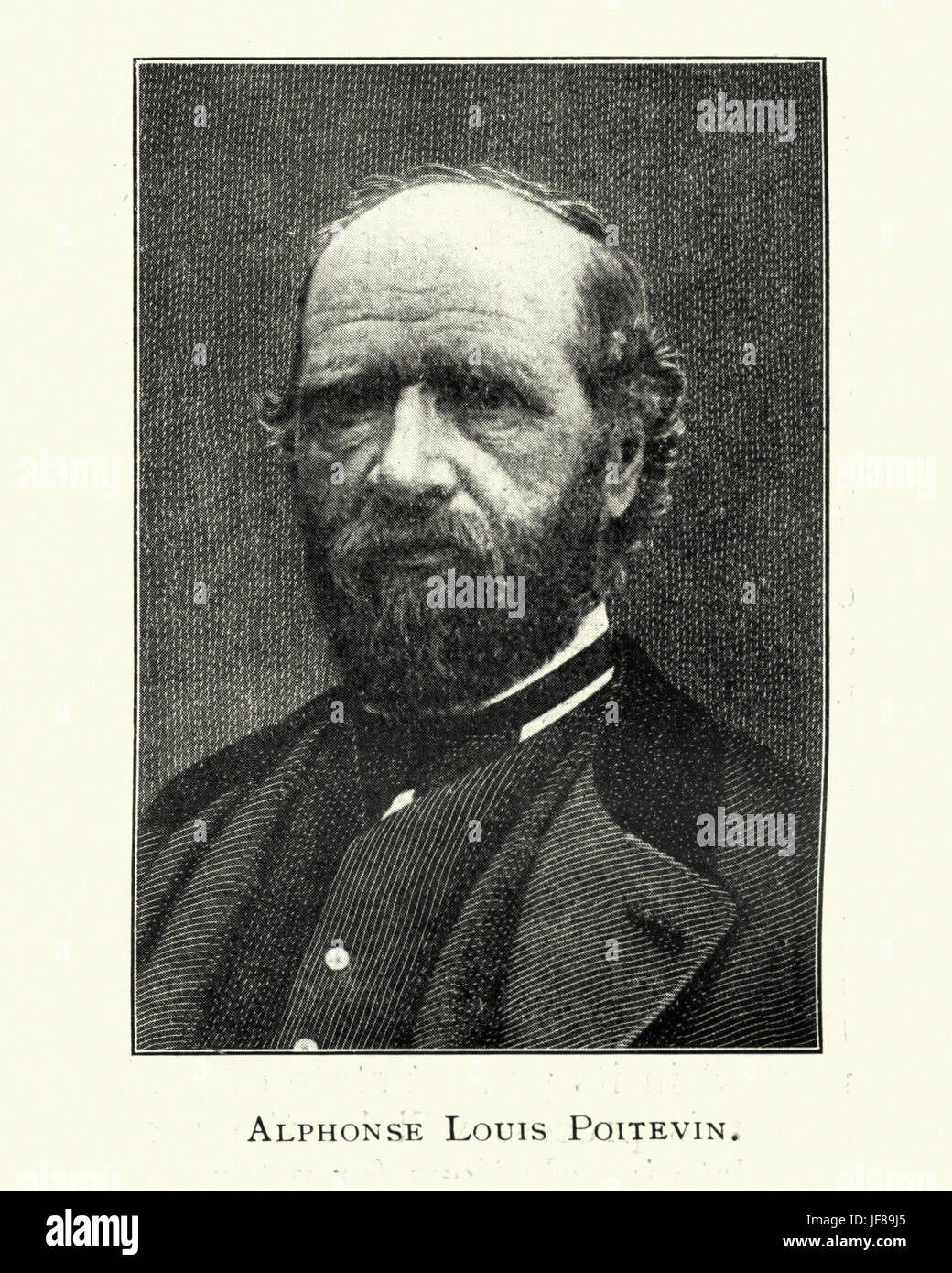 Louis Alphonse Poitevin un chimiste français, photographe et ingénieur civil qui a découvert la lumière propriétés sensibles d'bichromated la gélatine et inventé la photolithographie et phototypie des processus. Banque D'Images