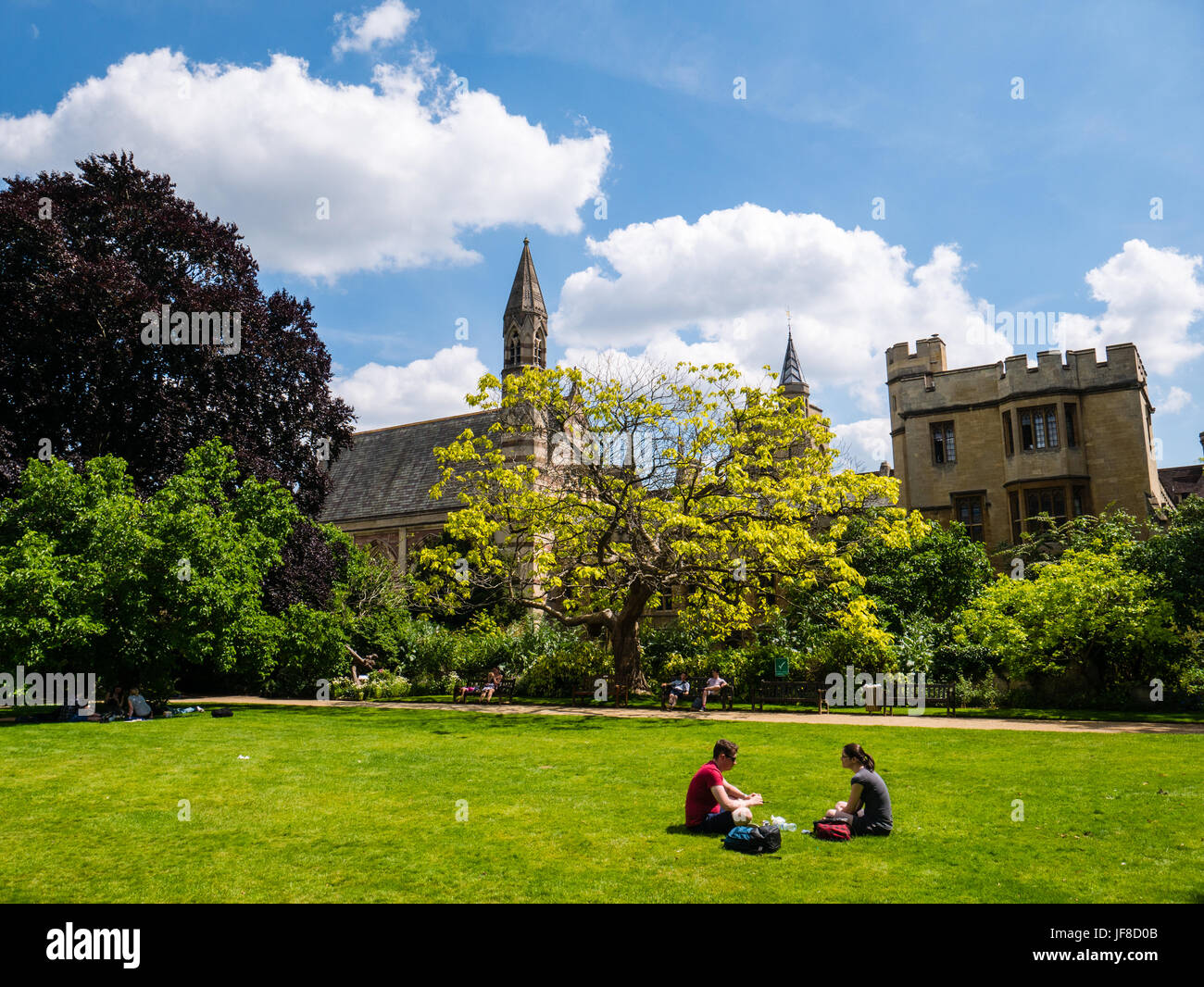 Garden Quadrangle, Balliol College, Oxford, Oxfordshire, Angleterre,ROYAUME-UNI, GB. Banque D'Images