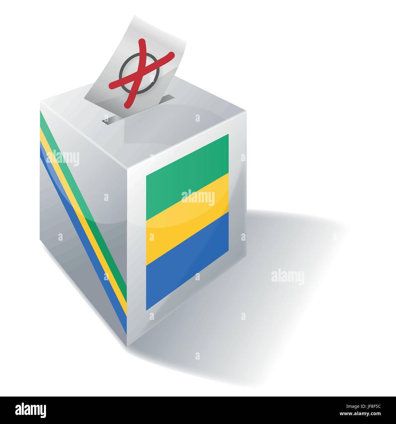 L'Afrique, vote, vote, politique, Choisir, choix, choix, élections, Gabon, Illustration de Vecteur