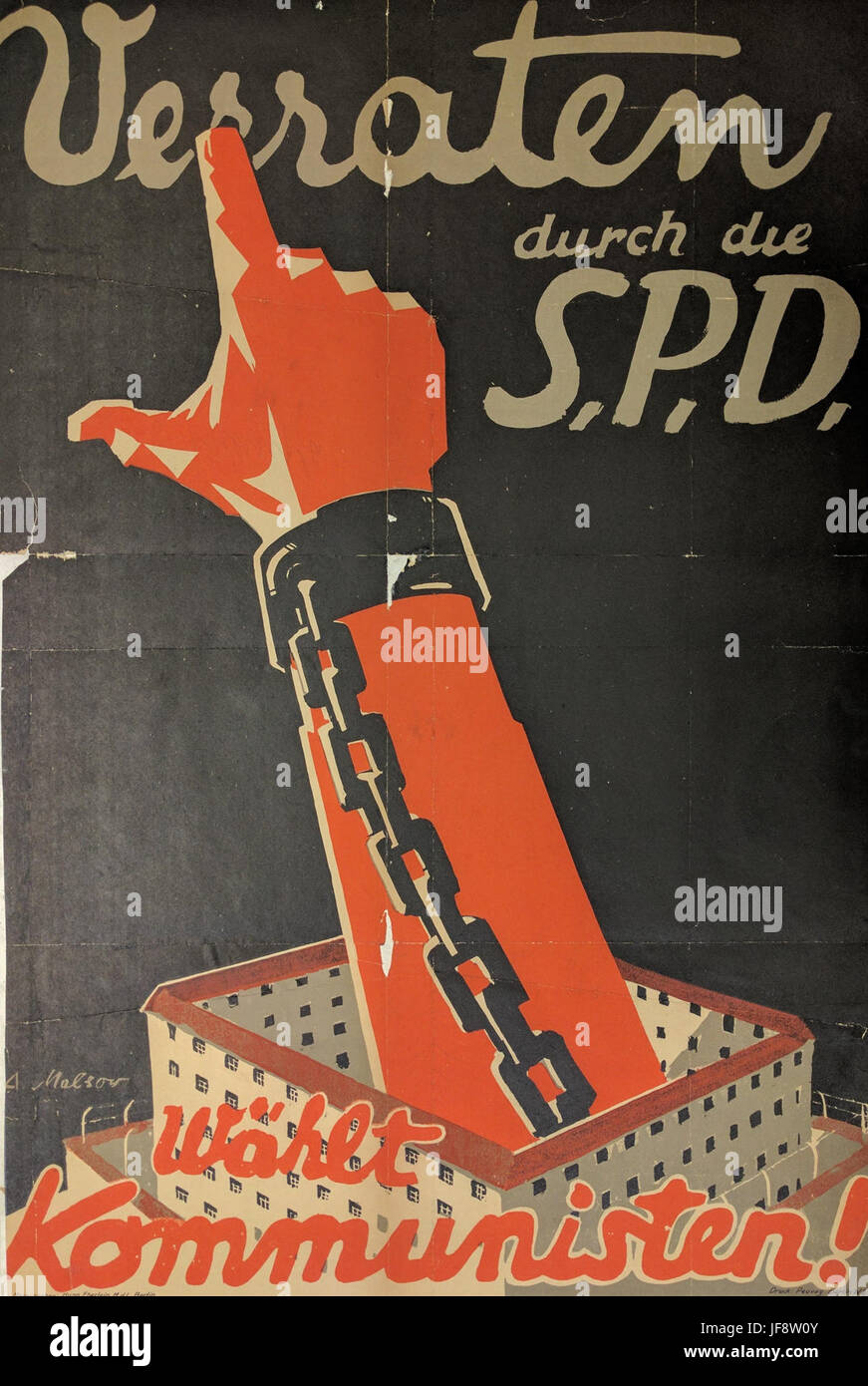 Poster à partir des élections du Reichstag en Allemagne, 1928 o 32153773110 Banque D'Images
