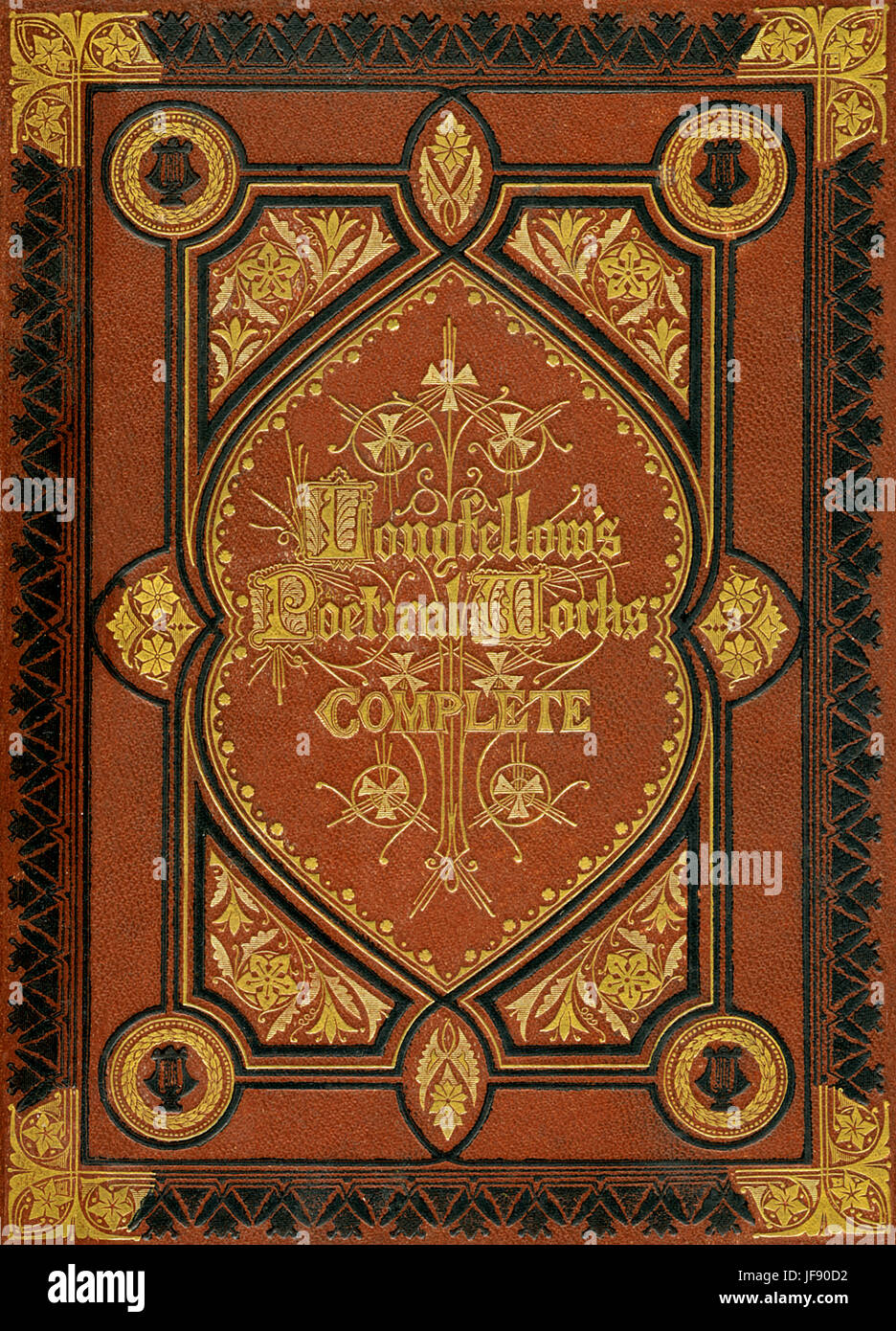 Henry Wadsworth Longfellow 's complete Poetical Works. .- Le poète américain, 27 février 1807- 24 mars 1882. Banque D'Images