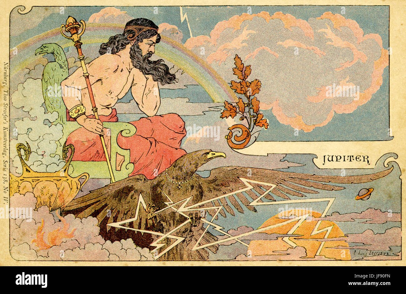 Jupiter divinité principale et le roi des dieux dans l'ancienne ...