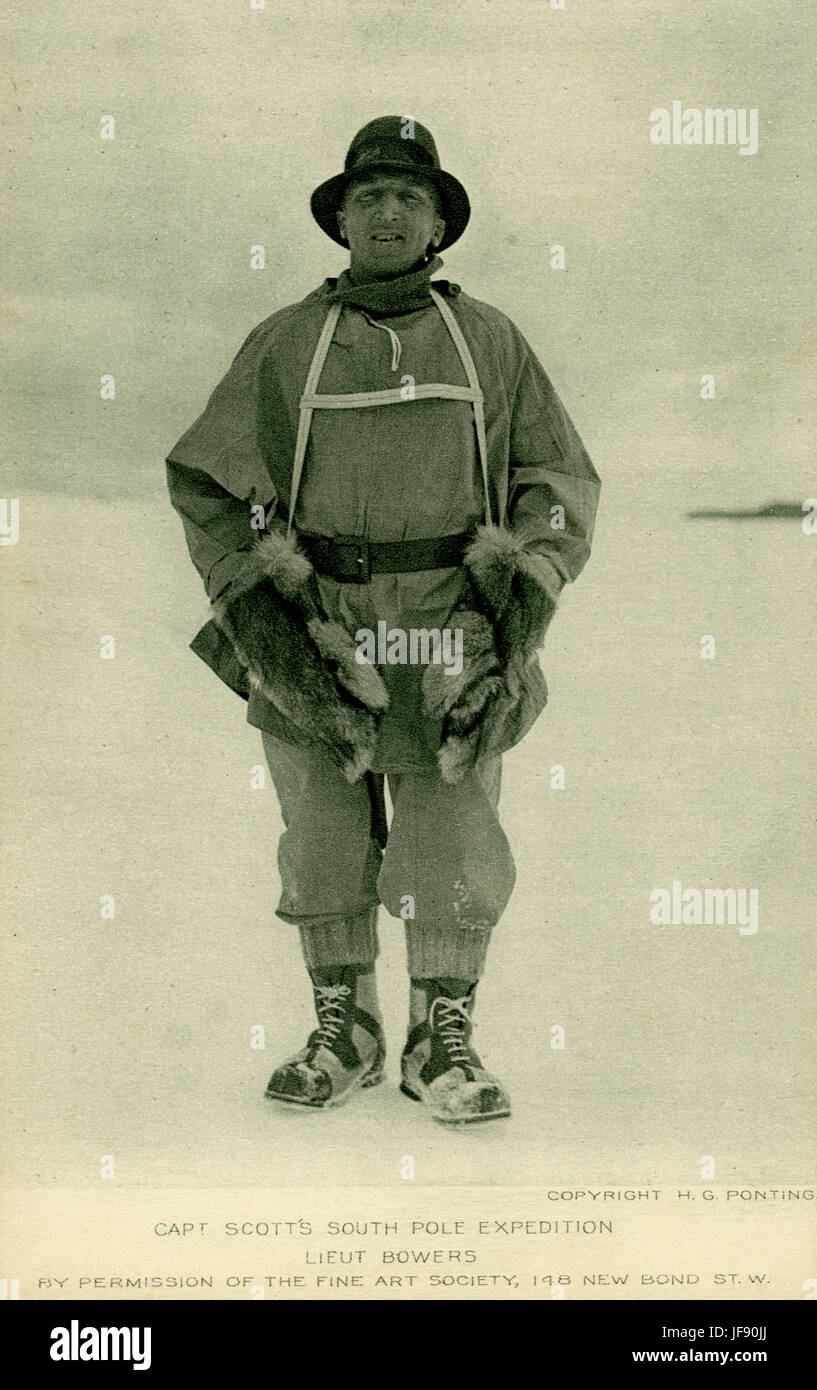 Lieutenant Henry Bowers, membre du parti de l'Antarctique sur l'expédition Terra Nova de Robert Falcon Scott au Pôle Sud, 1910 - 1913. Banque D'Images