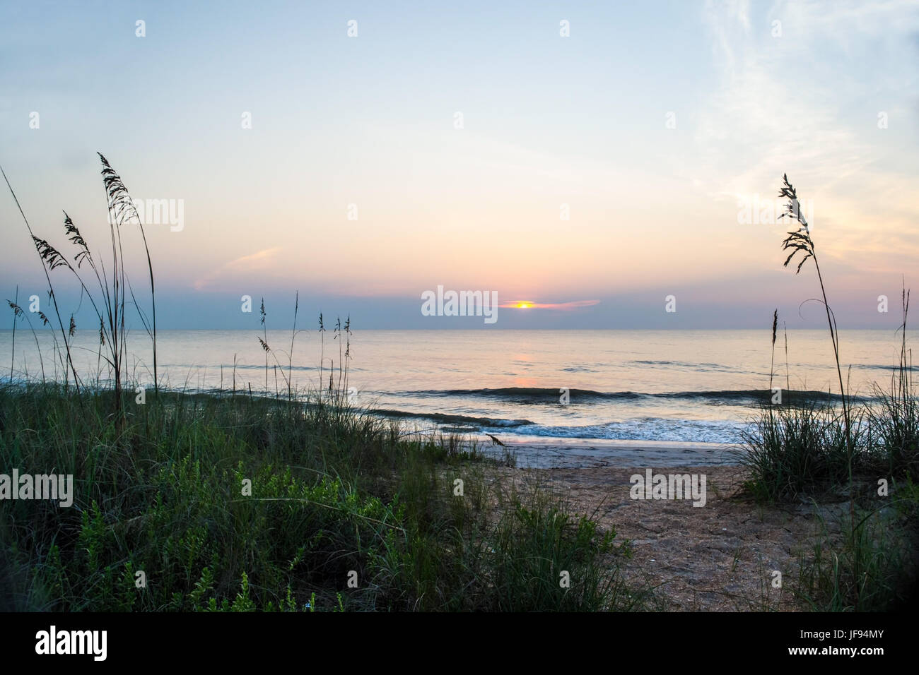 Lever du soleil de l'océan en Floride. Banque D'Images