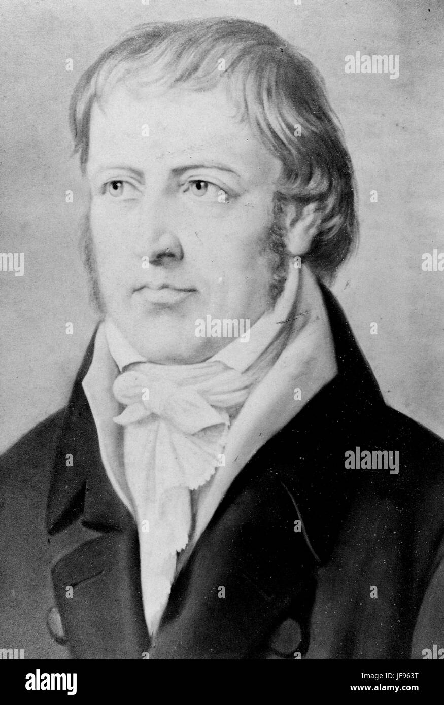 GEORG FRIEDRICH Hegel (1770-1831) philosophe allemand Banque D'Images
