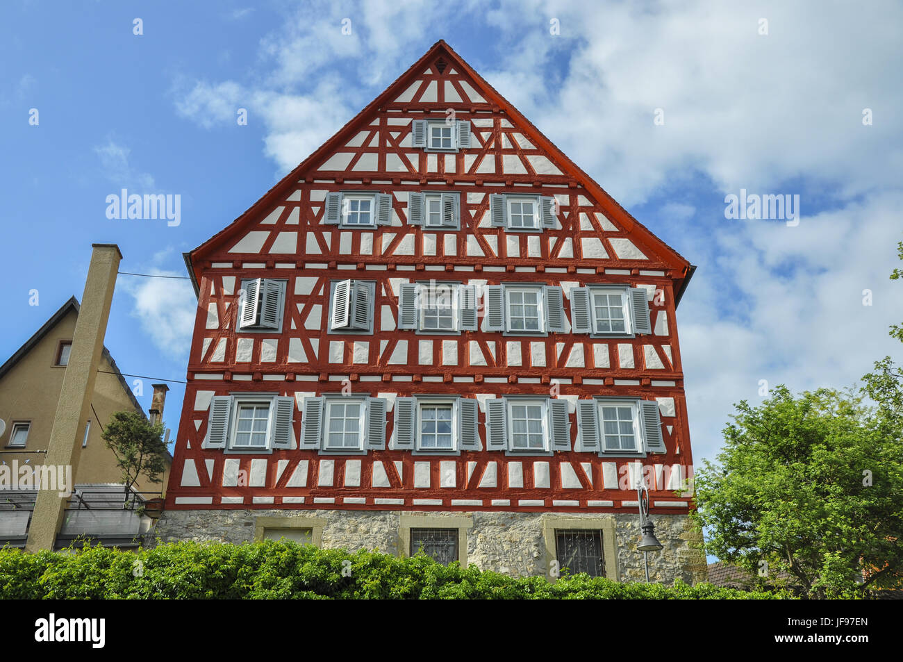 Maison Half-Timbering à Waiblingen, Allemagne Banque D'Images