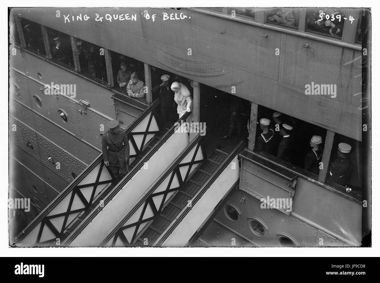 Portrait du roi et de la reine de Belgique, représentant la monarchie et la tradition royale du pays. Banque D'Images