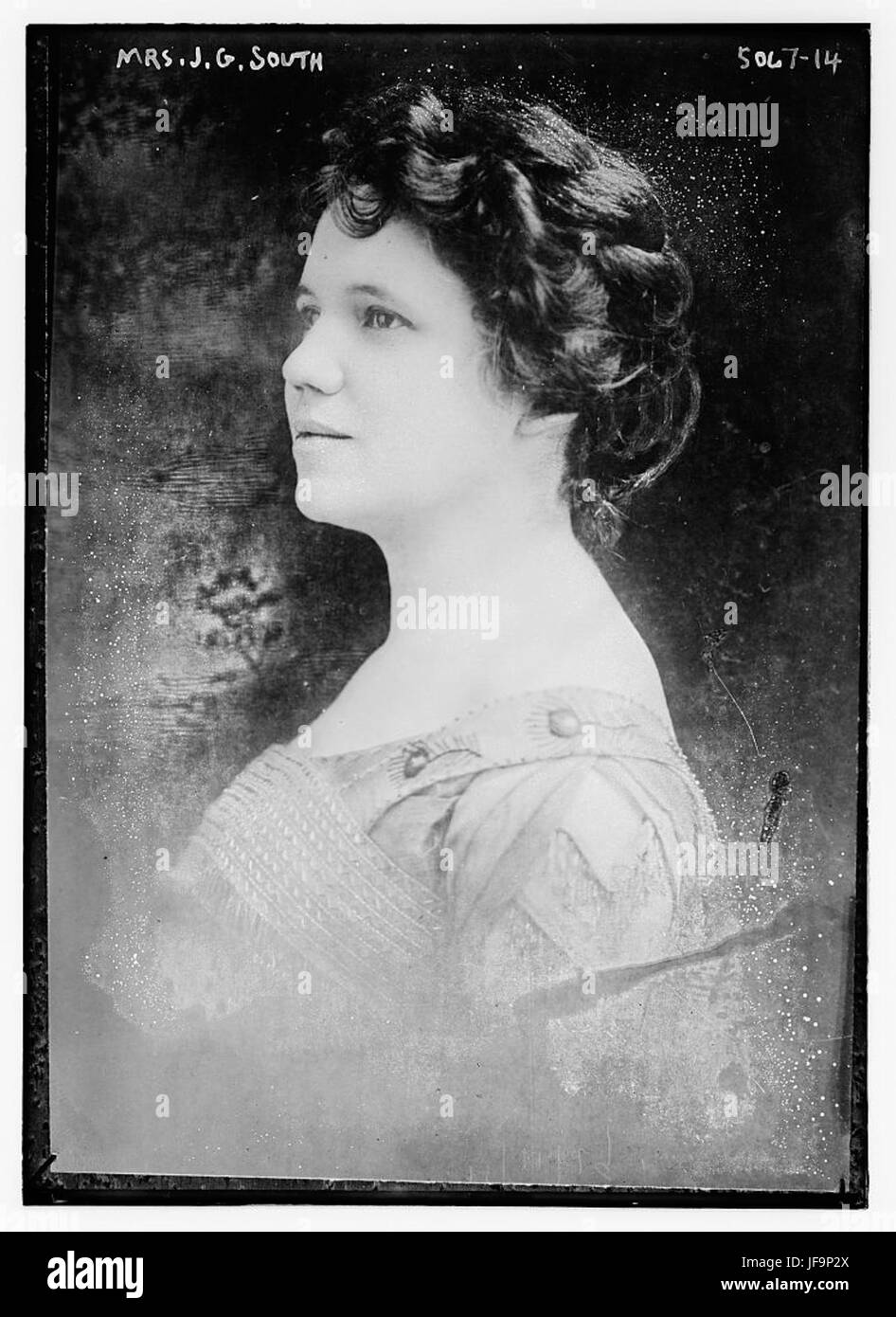 Mme JG South, capturant un portrait élégant d'un personnage historique remarquable Banque D'Images