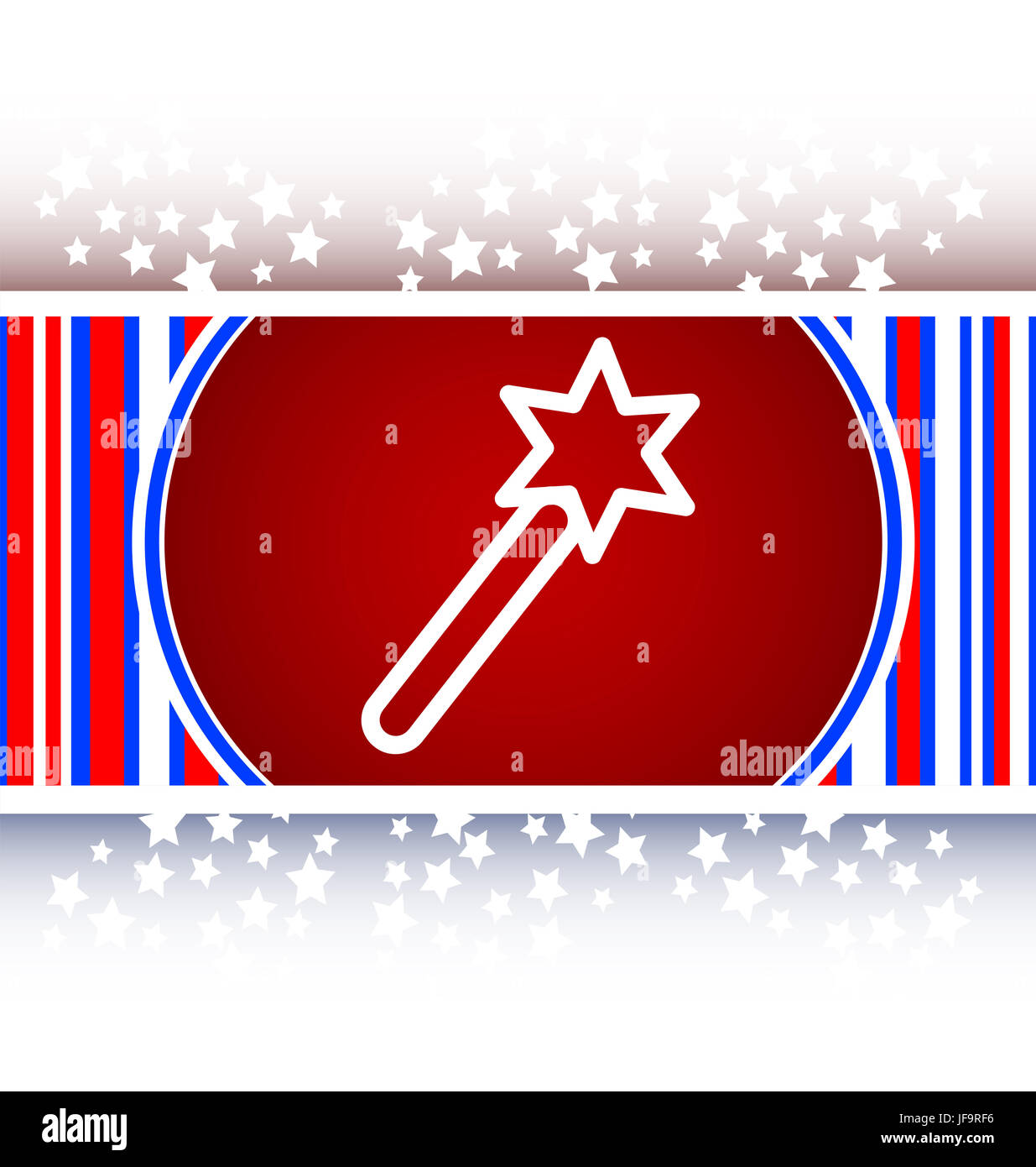 Baguette magique, l'icône bouton web Banque D'Images