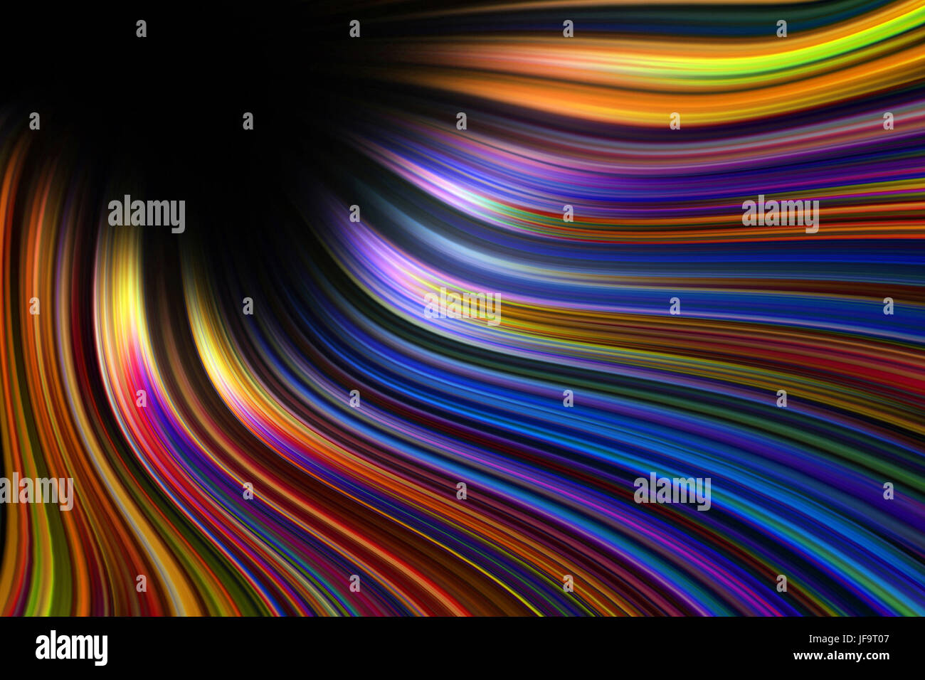 Des sentiers de lumière colorée Banque D'Images