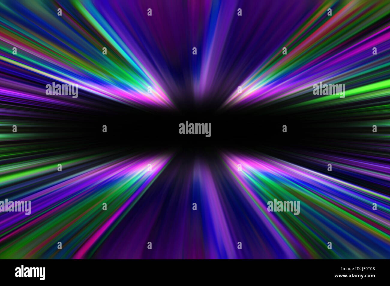 Des sentiers de lumière d'étoile colorée Banque D'Images