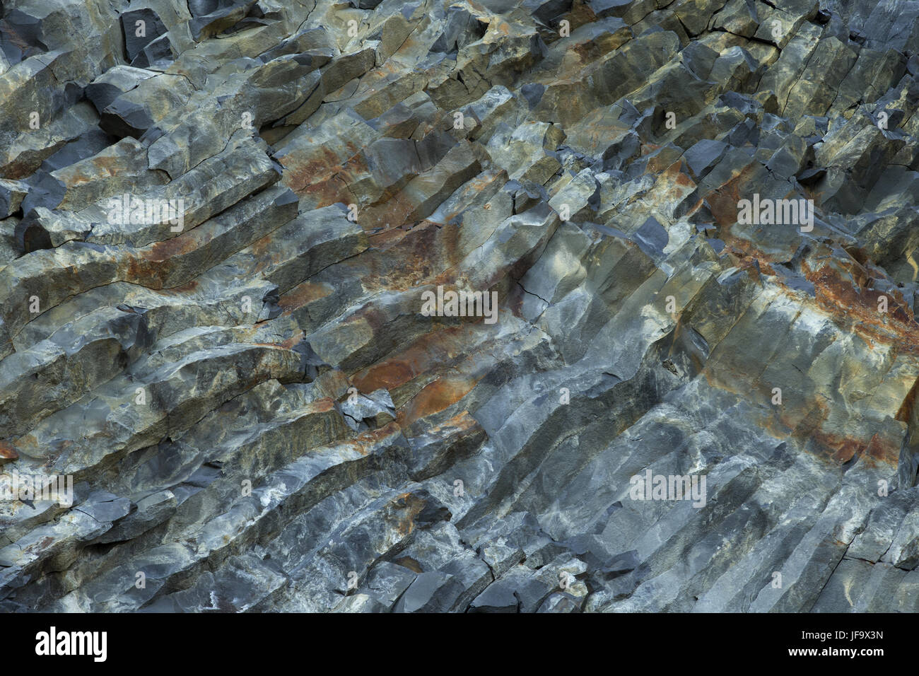 Mur de basalte close up comme arrière-plan Banque D'Images