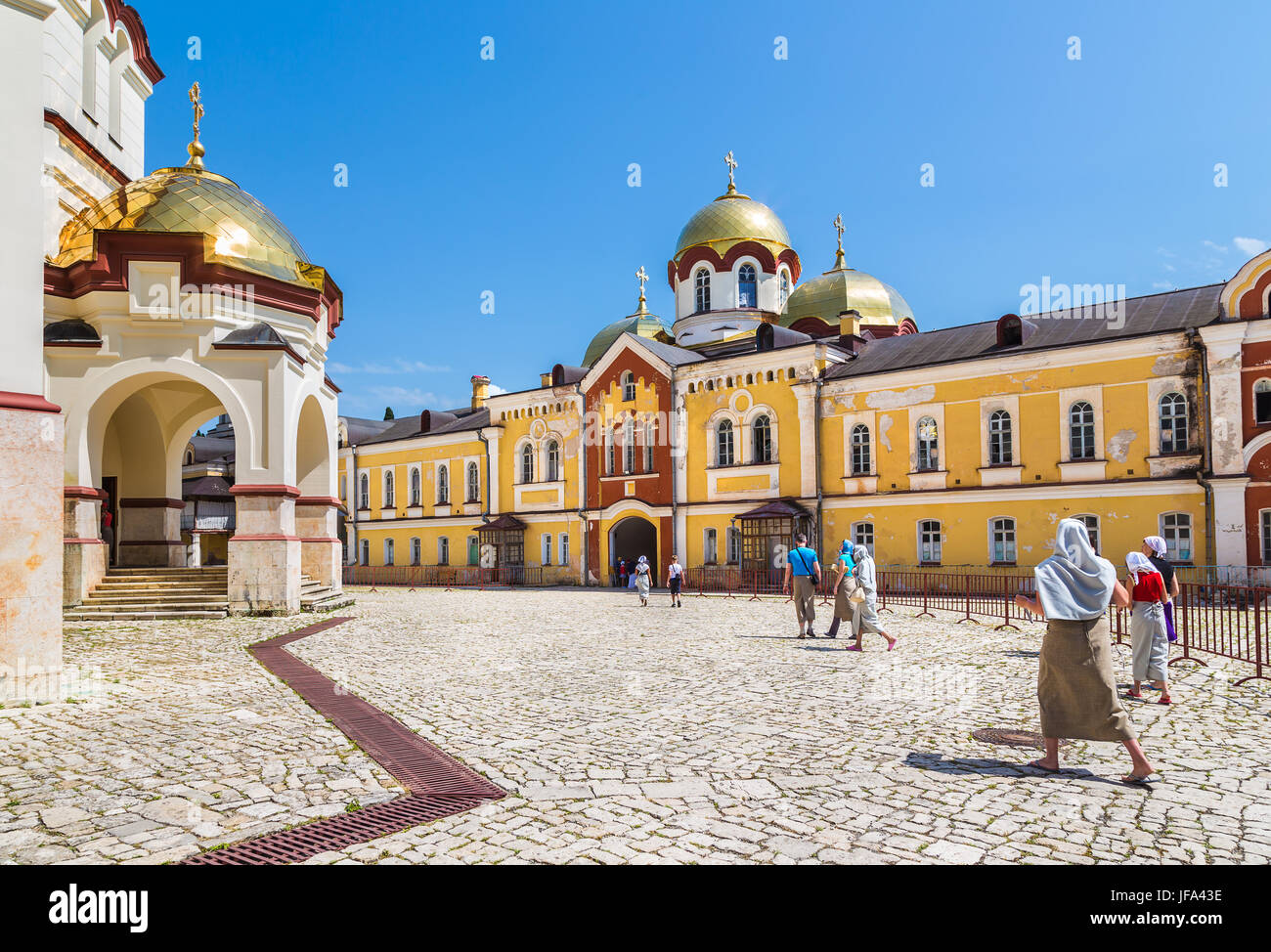 Athos nouveau monastère. Abkhazie Banque D'Images