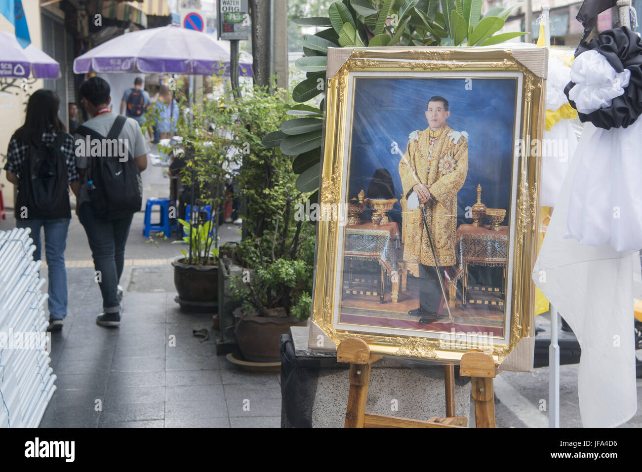 Thaïlande Bangkok KING VAJIRALONGKORN Banque D'Images