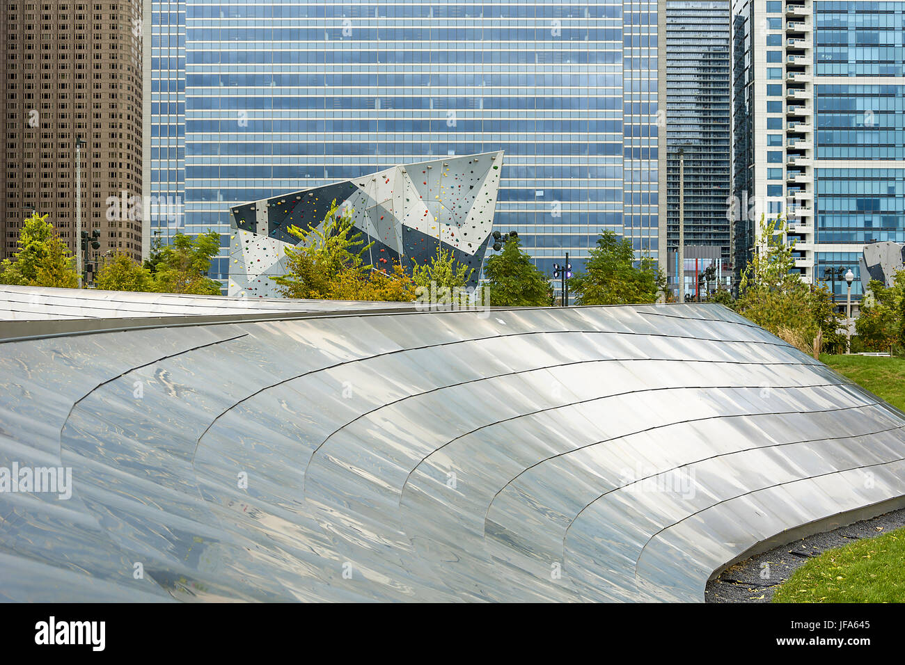 Chicago Public pour piétons Banque D'Images