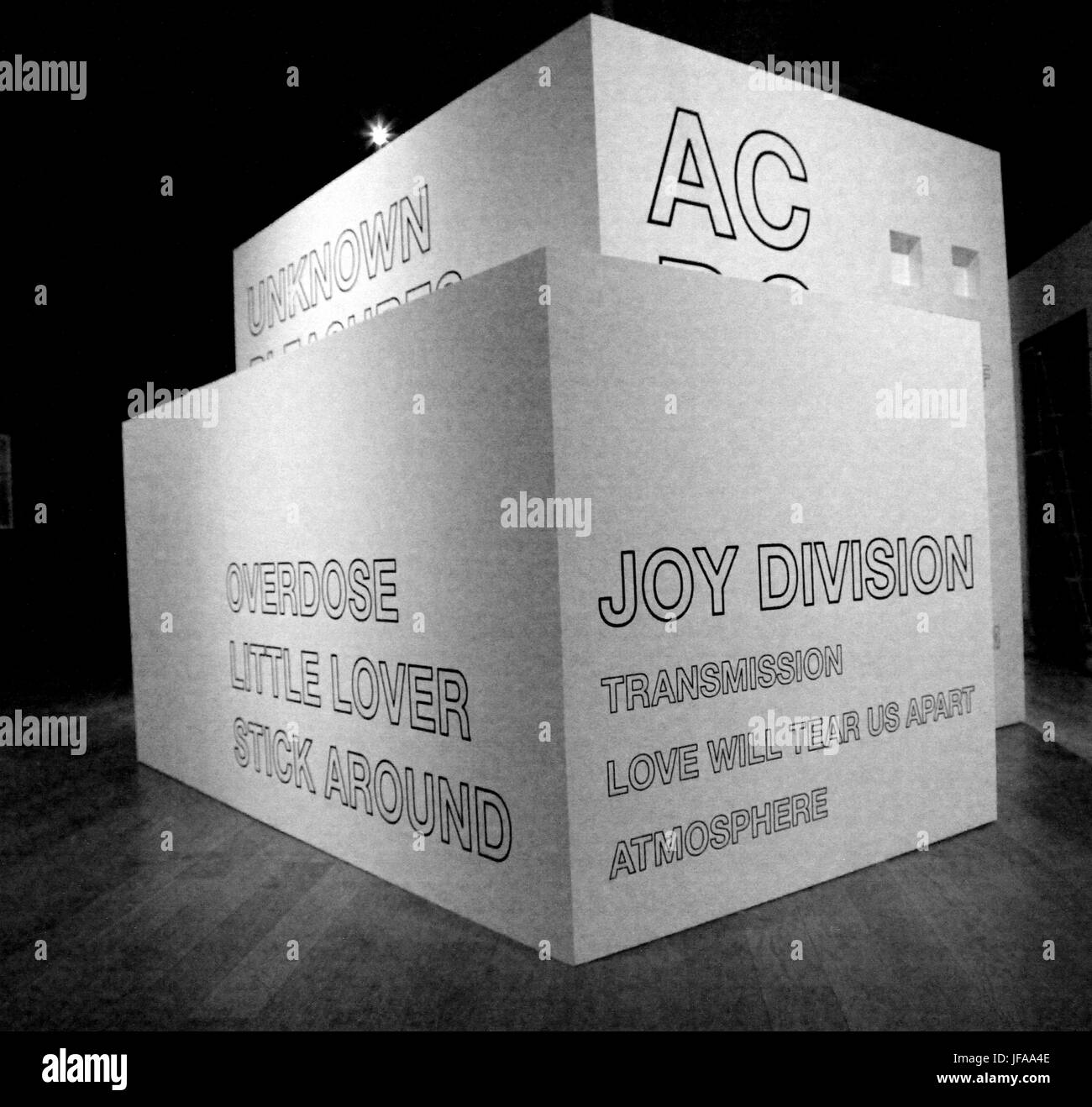 Manchester, 29 juin 2017. Appuyez sur l'affichage de l'exposition ""Manchester emblématiques bandes : Joy Division et New Order feat Jon Savage et Slater Bradley Crédit : Gerard Noonan/Alamy Live News Banque D'Images