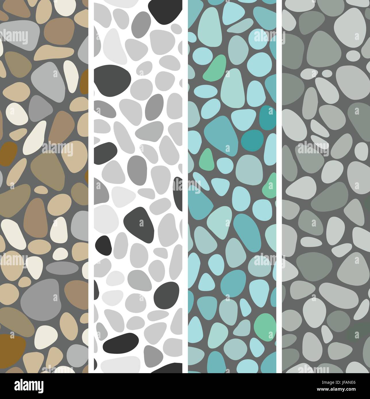 12'x12' rock / tile seamless vector pattern répétitif continu easy color modifier (4) Illustration de Vecteur