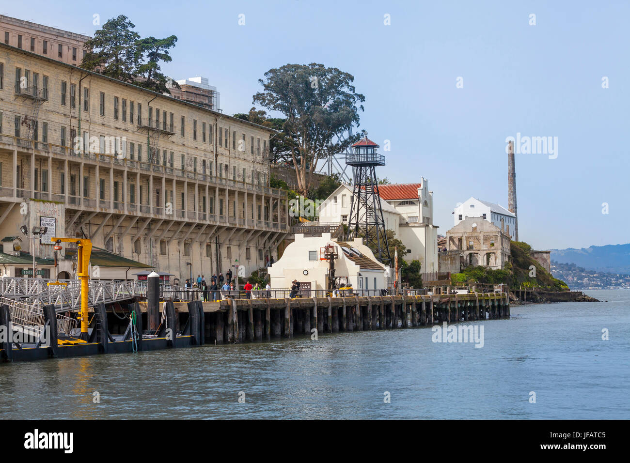 Le pénitencier d'Alcatraz, San Francisco, California, USA Banque D'Images