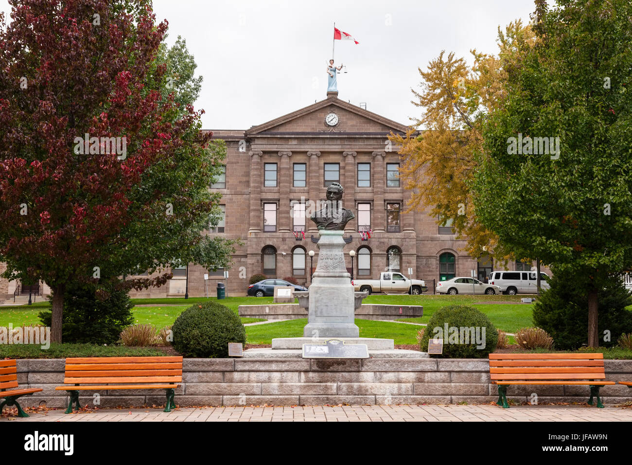 Le Leeds and Grenville County Court House au centre-ville de Brockville, Ontario, Canada. Banque D'Images