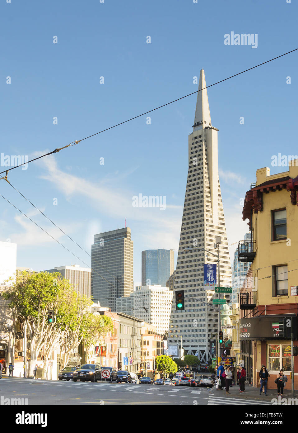 La Transamerica building à San Francisco Banque D'Images