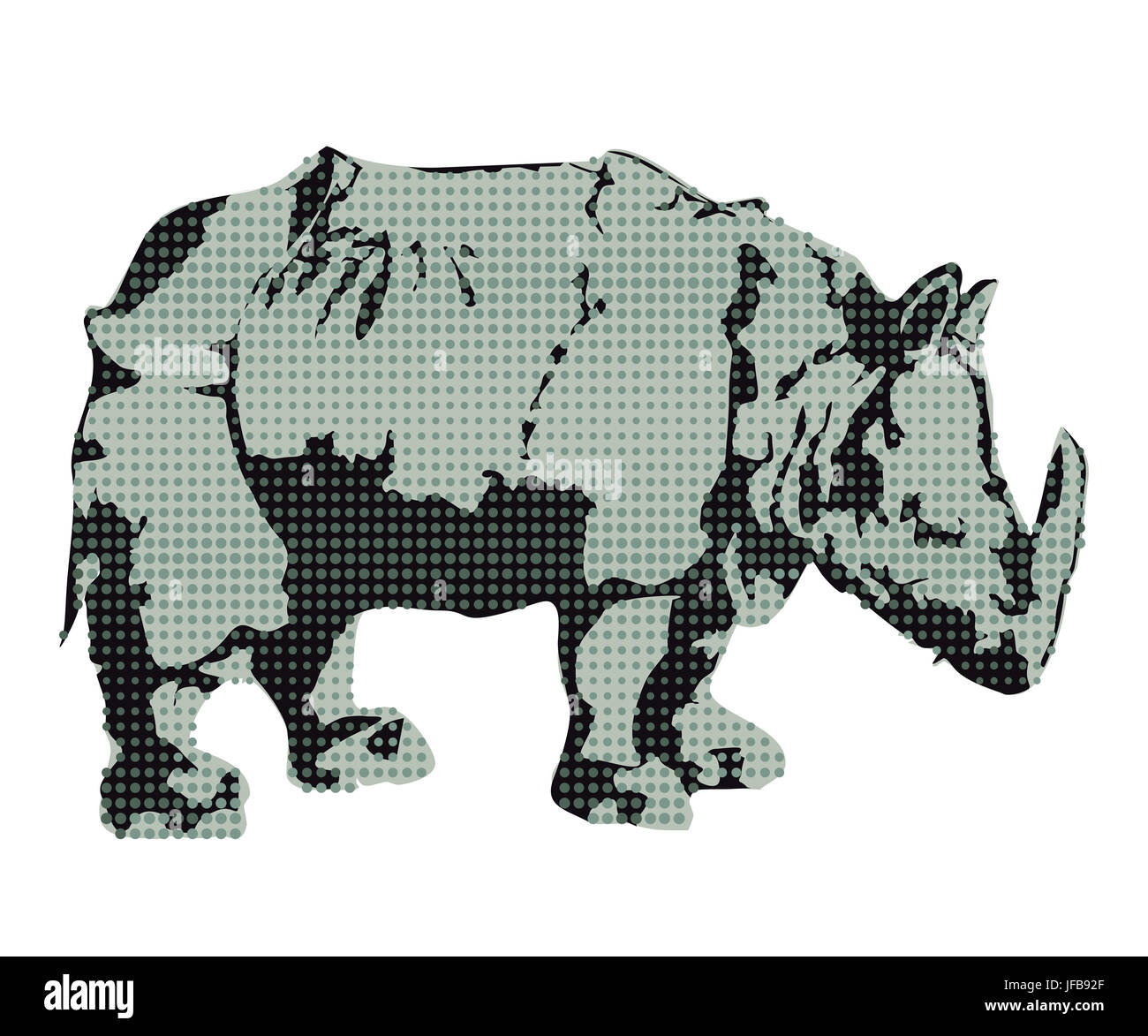 Rhino, rhinoceros Banque D'Images