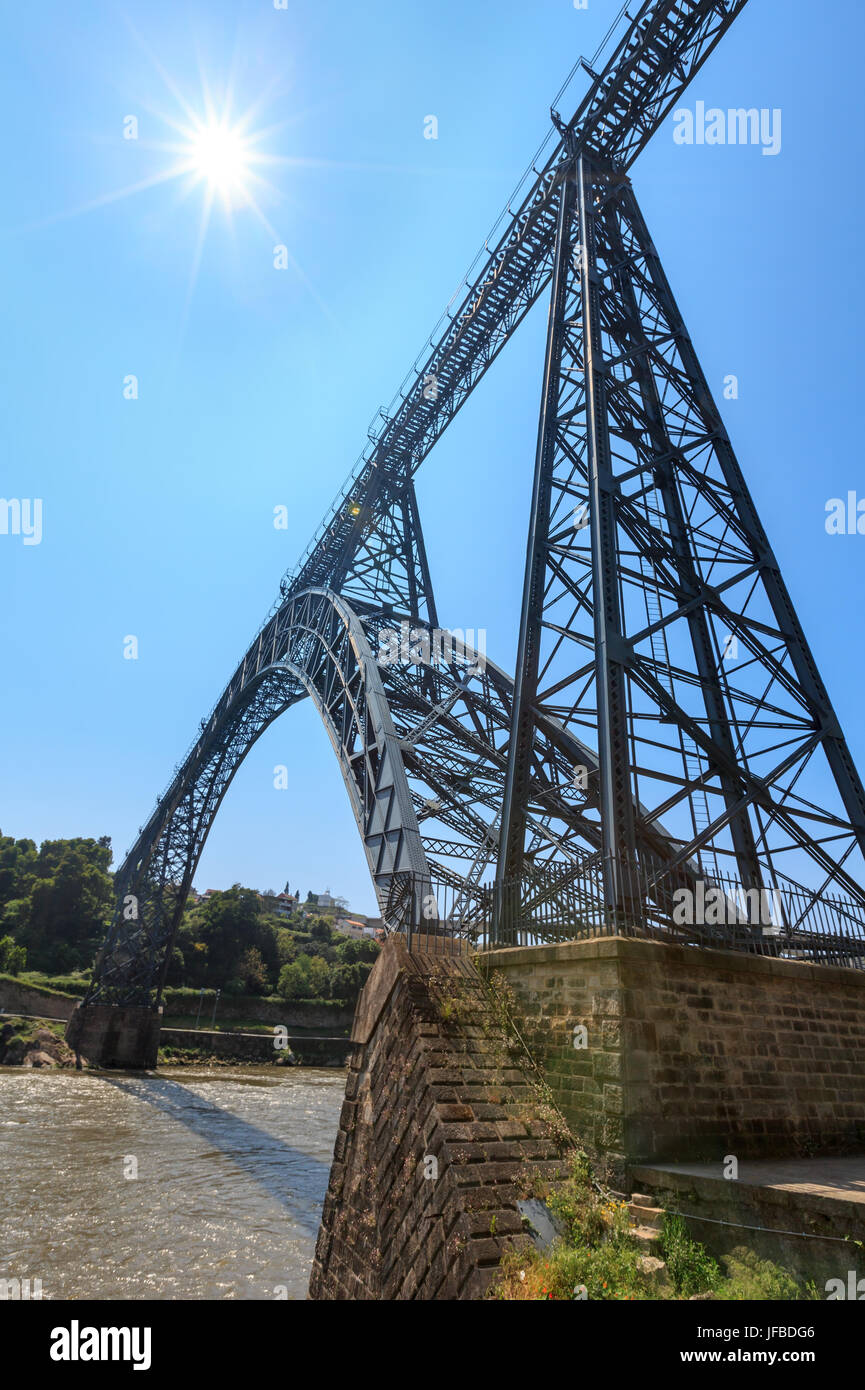 Bridge à Porto, Portugal. Banque D'Images